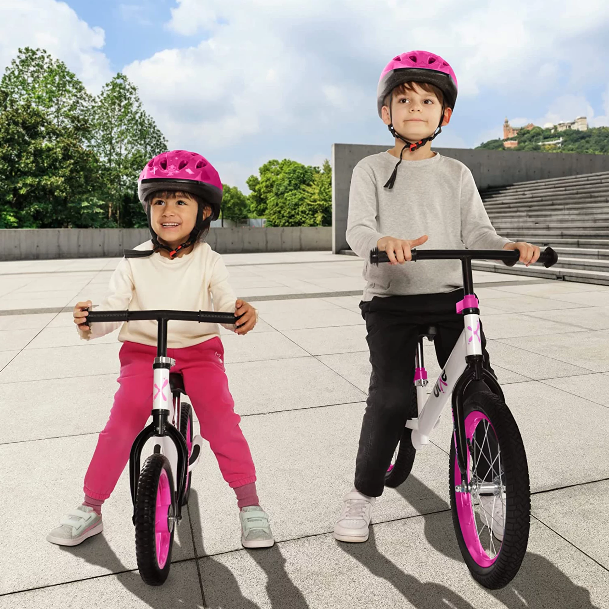 Bixe Aluminum Kids Balance Bike Lightweight 16” No-Pedal Training Bike, Purple - Womvr