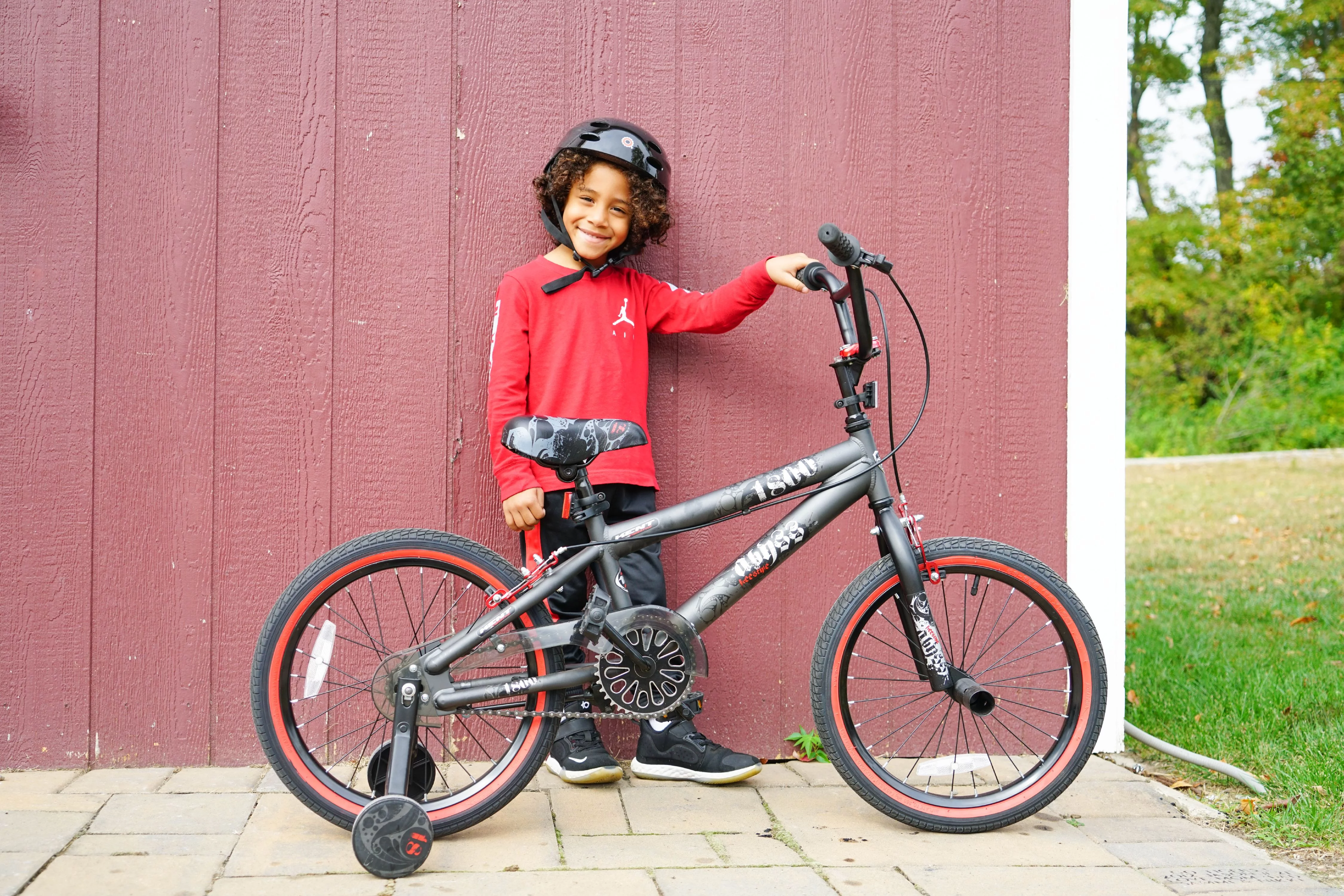 Kent 18 In. Abyss Boy's Freestyle BMX Bike, Charcoal Gray - Womvr