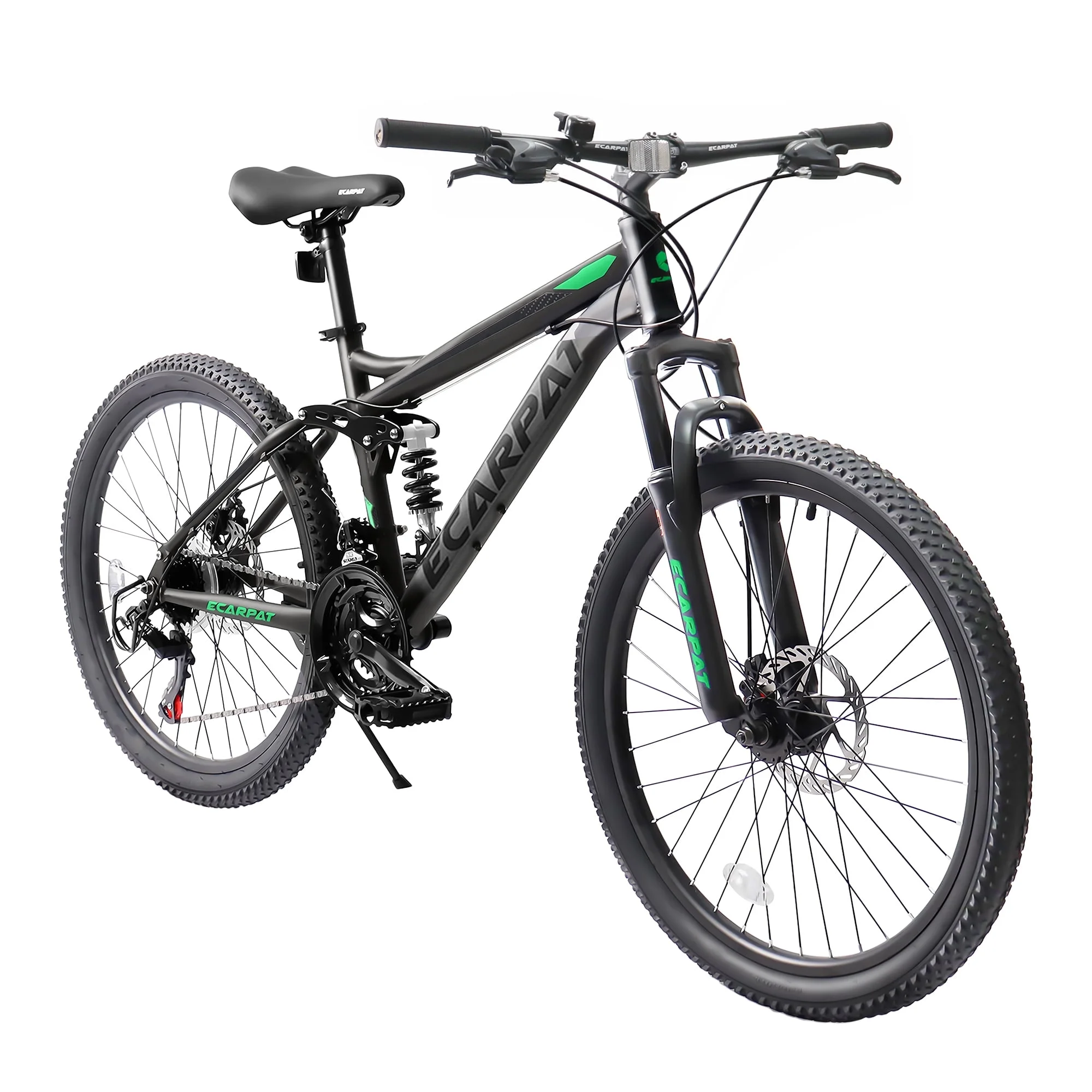 CHAMPIERRE 24 inch Mountain Bike for Men and Women, 21-Speed Adult Trail Bike for Young Boys Girls, Gray - Womvr