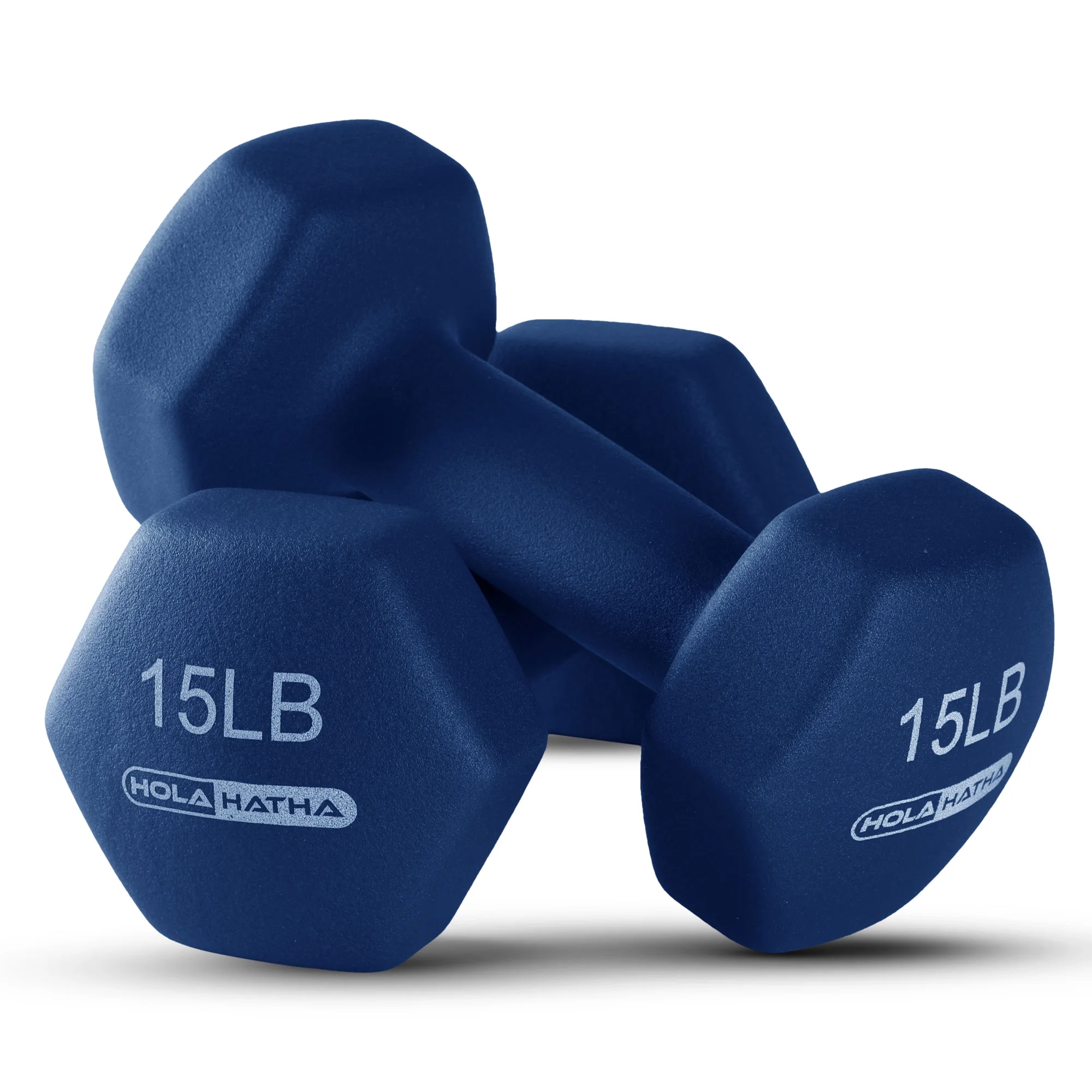 HolaHatha 3, 5, and 8 Pound Dumbbell Hand Weight Set with Storage Rack, Multi - Womvr