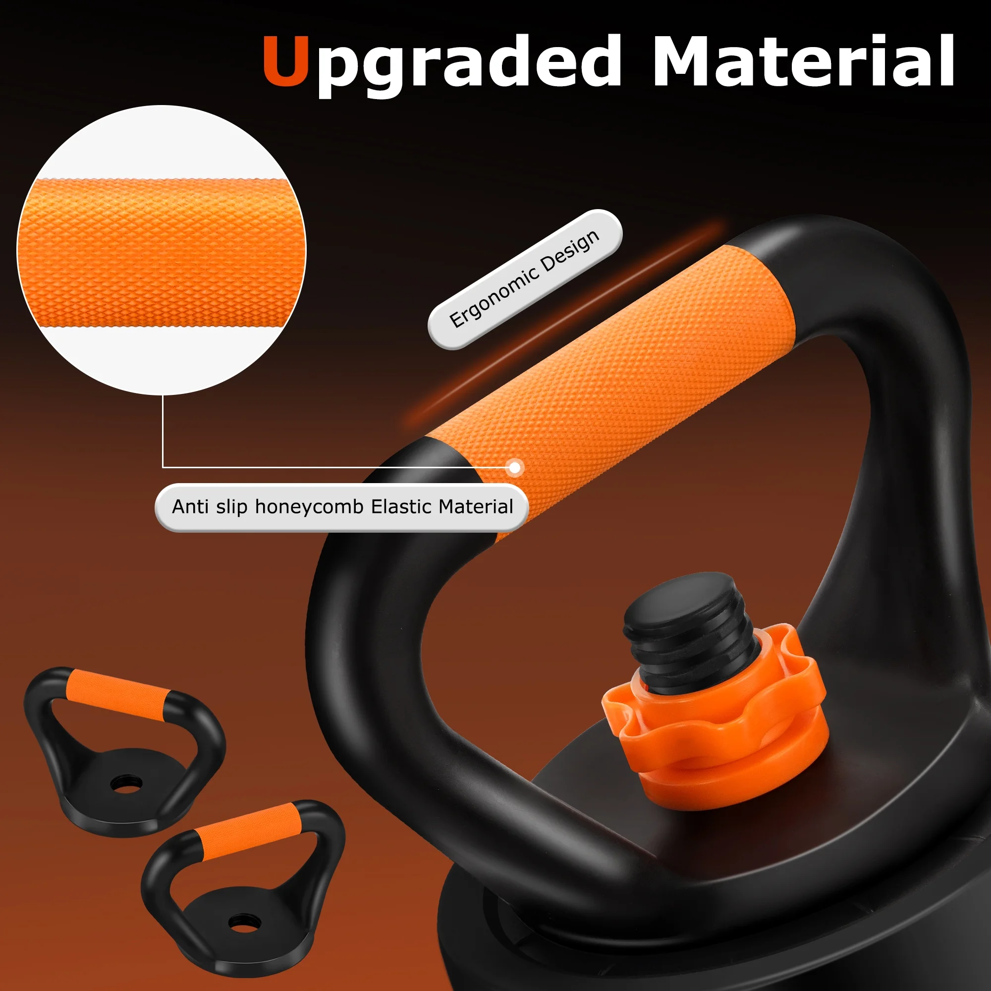 FIXTECH 66 Lbs Adjustable Dumbbell Set,  4 in 1 Weight Set, Dumbbell, Barbell, Kettlebell and Push-up, Home Gym Fitness Workout Equipment for Men and Women - Womvr