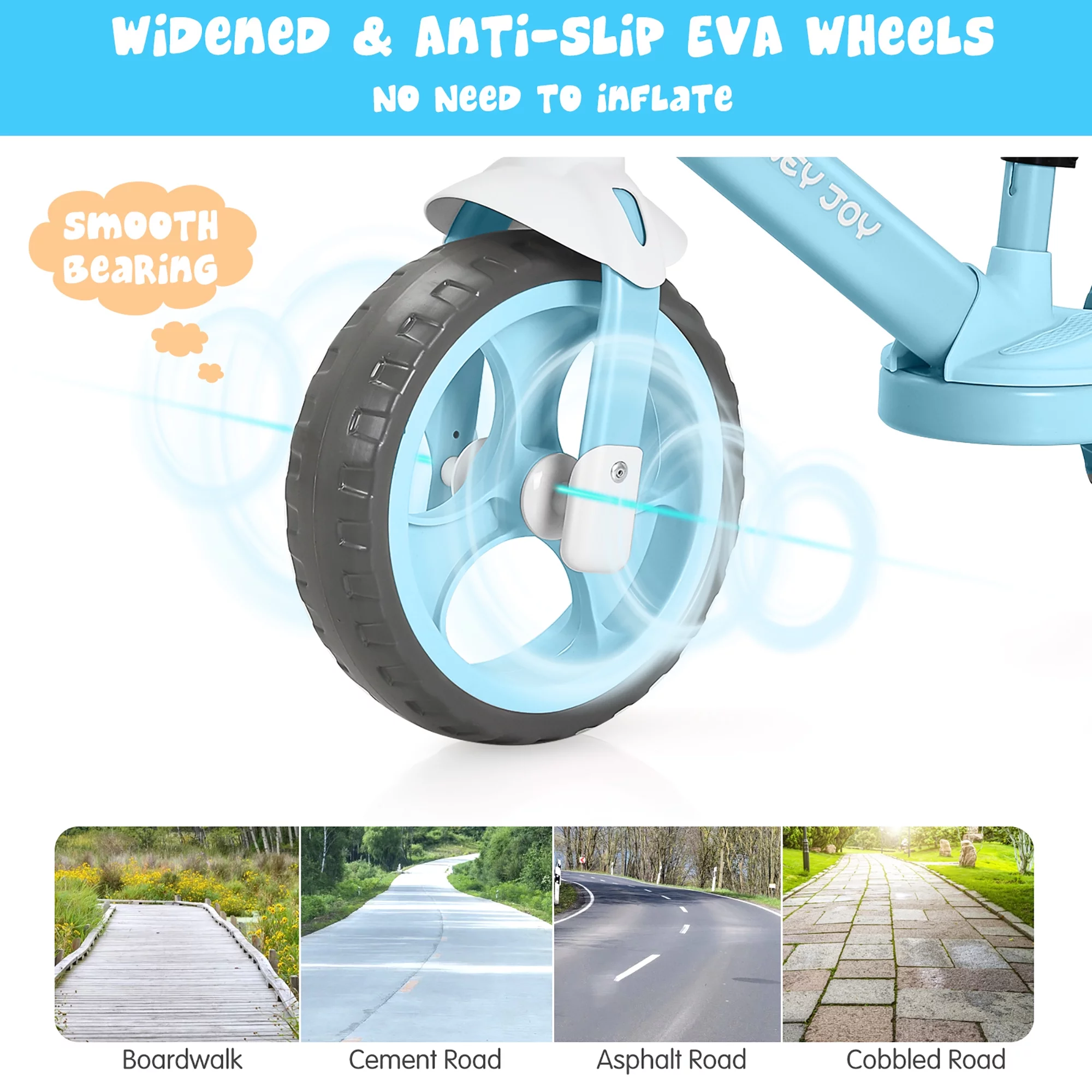 Honey Joy Kids Balance Bike Toddler Training Bicycle w/ Feetrests for 2-5 Years Old Red - Womvr