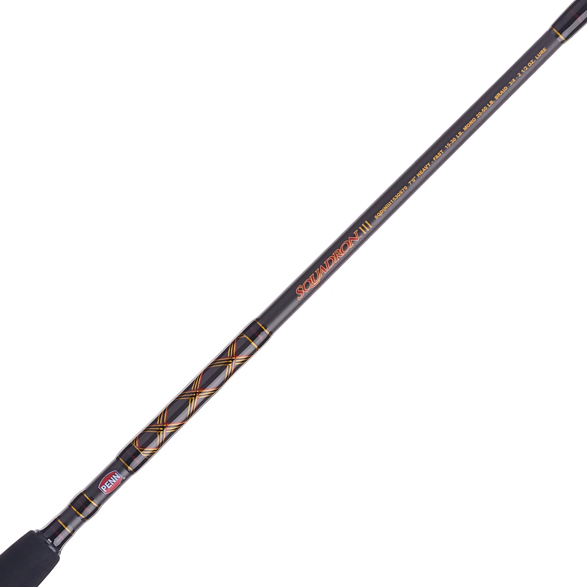 PENN Squadron III 7'6”. Inshore Spinning Rod; 1 Piece Fishing Rod - Womvr