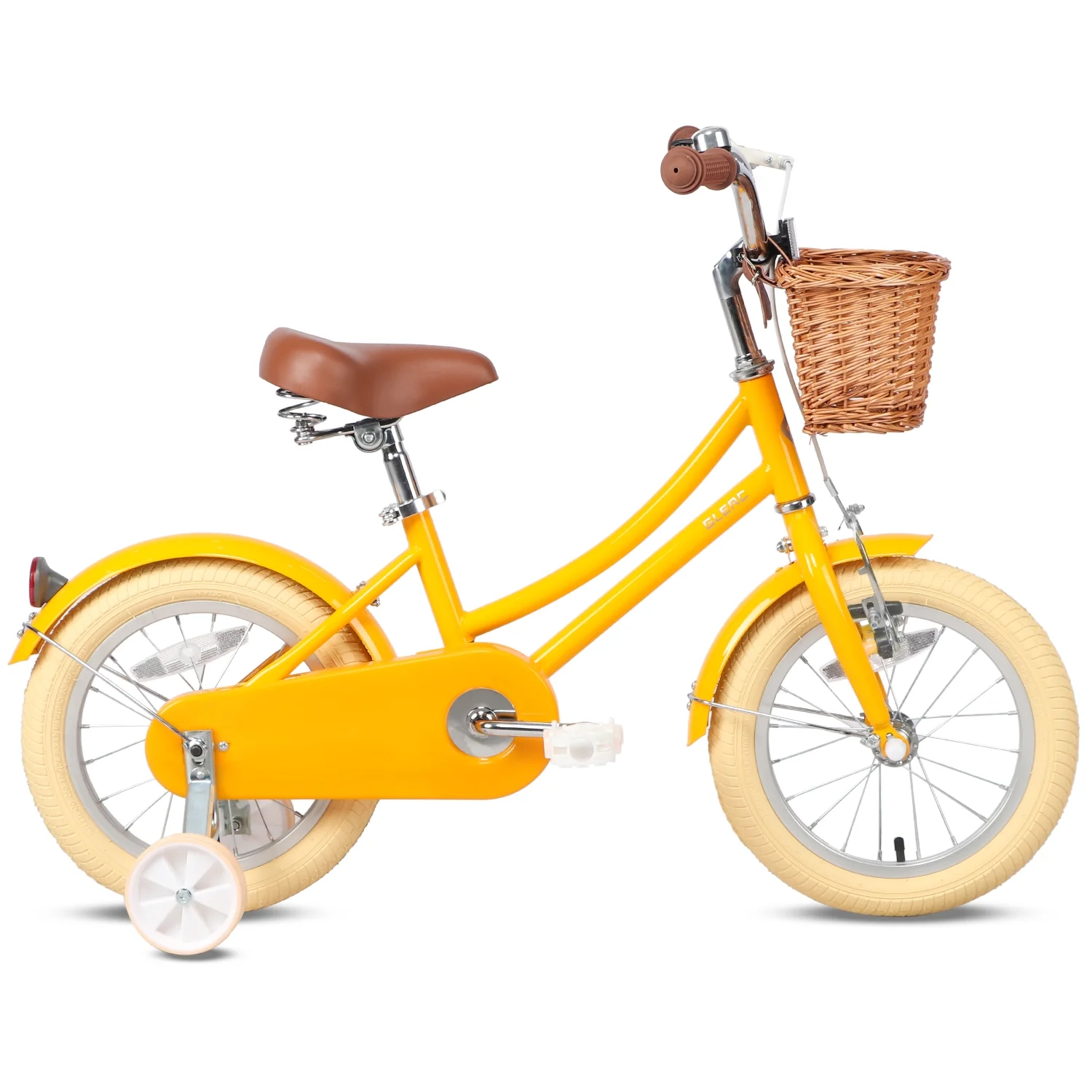 Glerc Little Molly 14 inch Kids Girls Bike for 3-5 Years Old Little Child,Yellow - Womvr