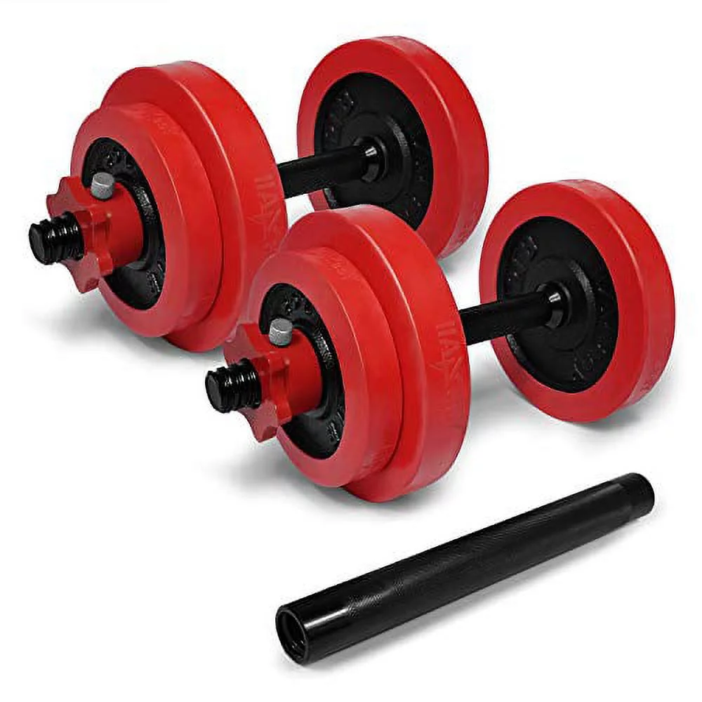 Yes4All 60 lbs Premium Adjustable Dumbbell Weights with Dumbbell Connector, Combo/Set - Womvr