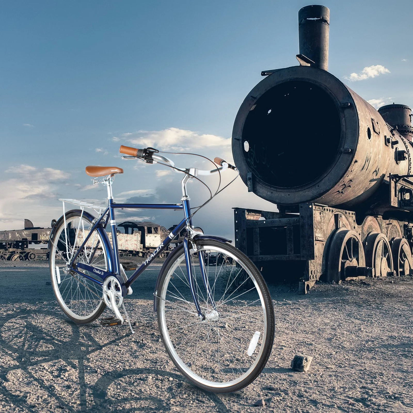 Tracer Osaka Men's Hybrid City Bike 21