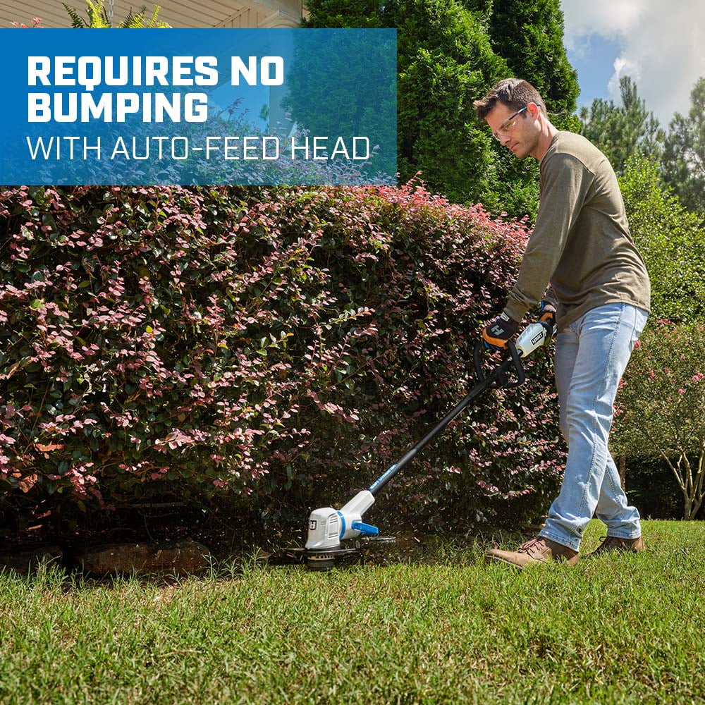 HART 20-Volt 13-inch String Trimmer/Edger (1) 20-Volt 4.0Ah Lithium-Ion Battery - Womvr