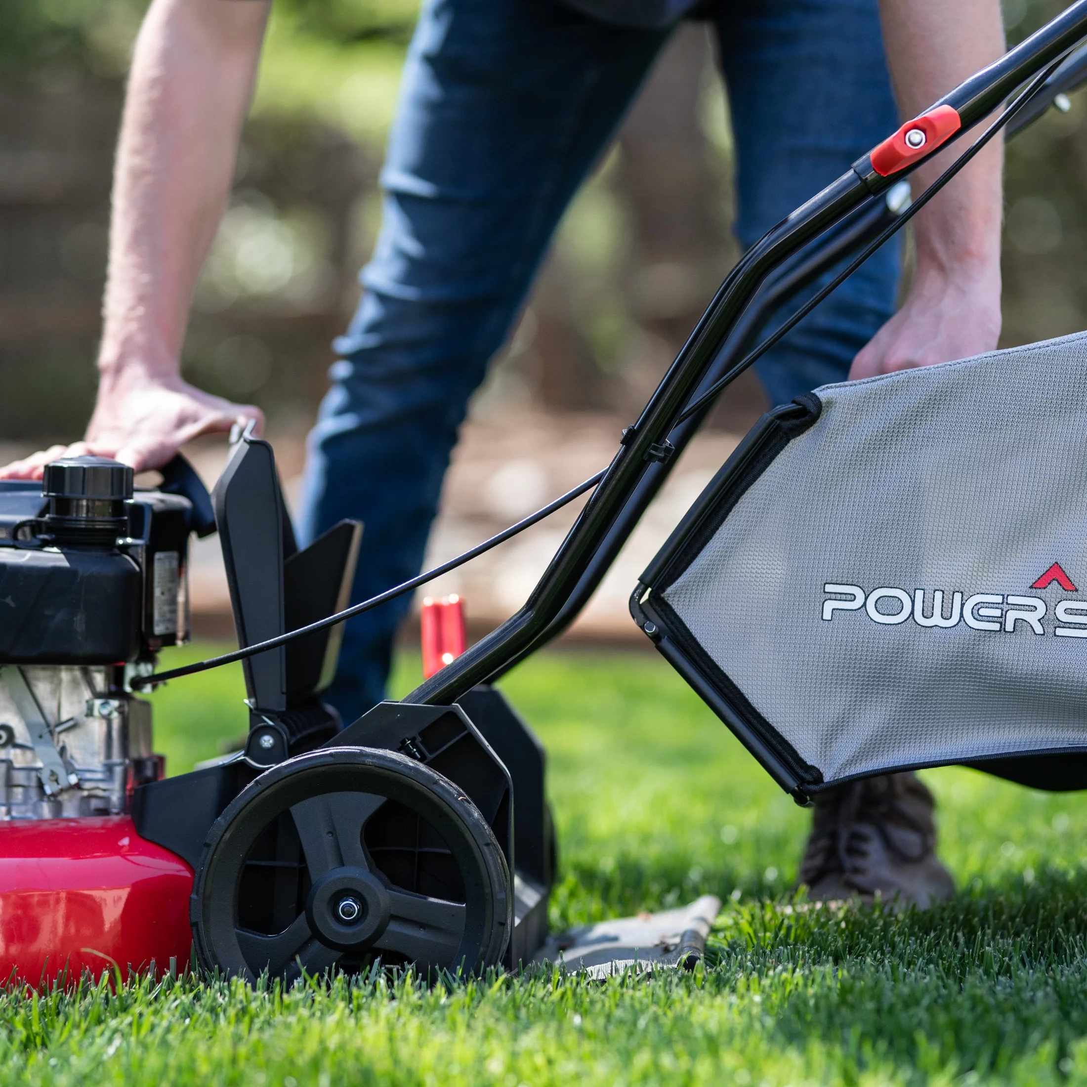 PowerSmart DB8617P 17 in. 3-in-1 Gas Push Lawn Mower - Womvr