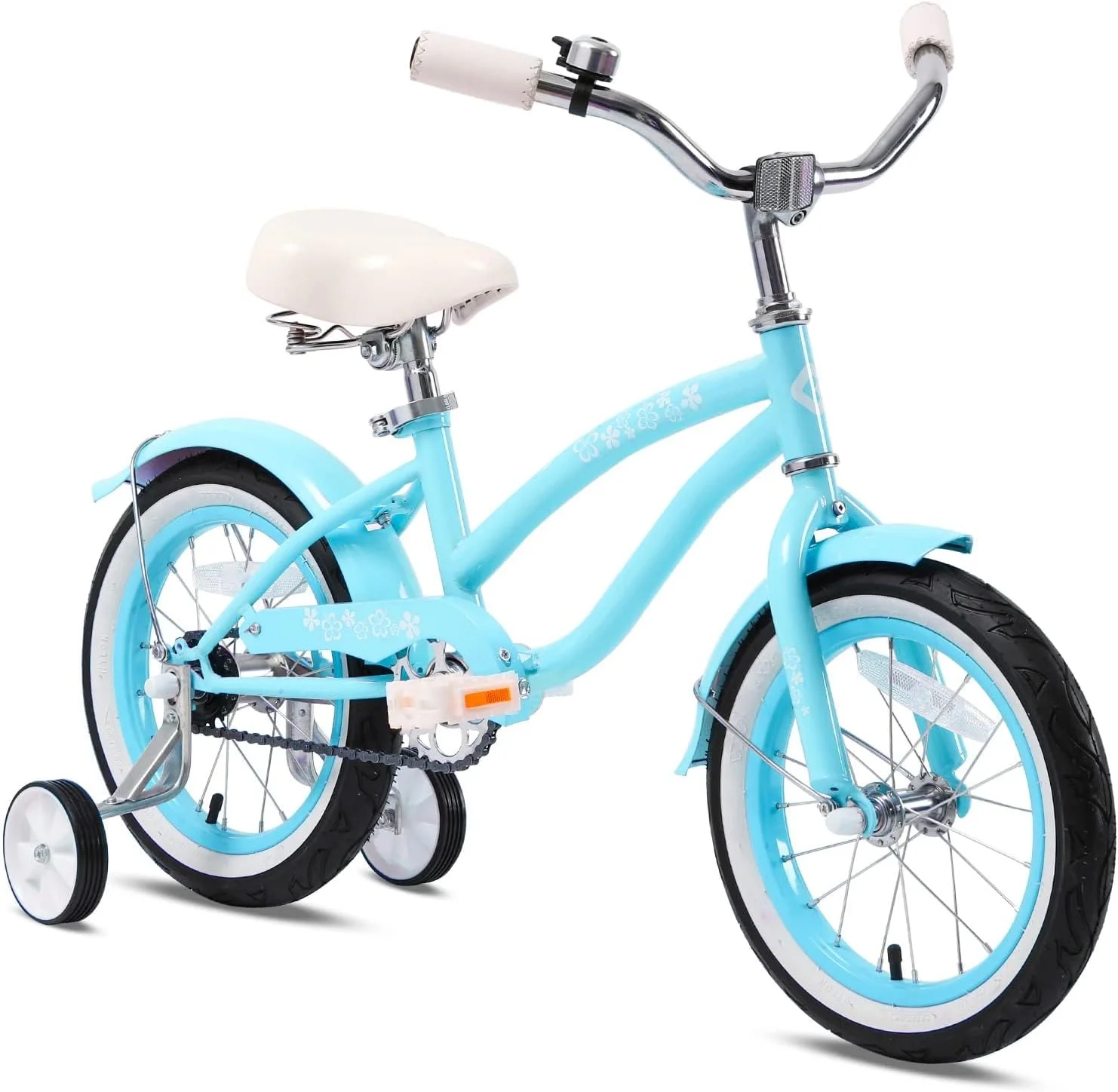 Glerc 16 inch Kids Cruiser Girls Bike for Child 4-7 Years,Mint Green - Womvr