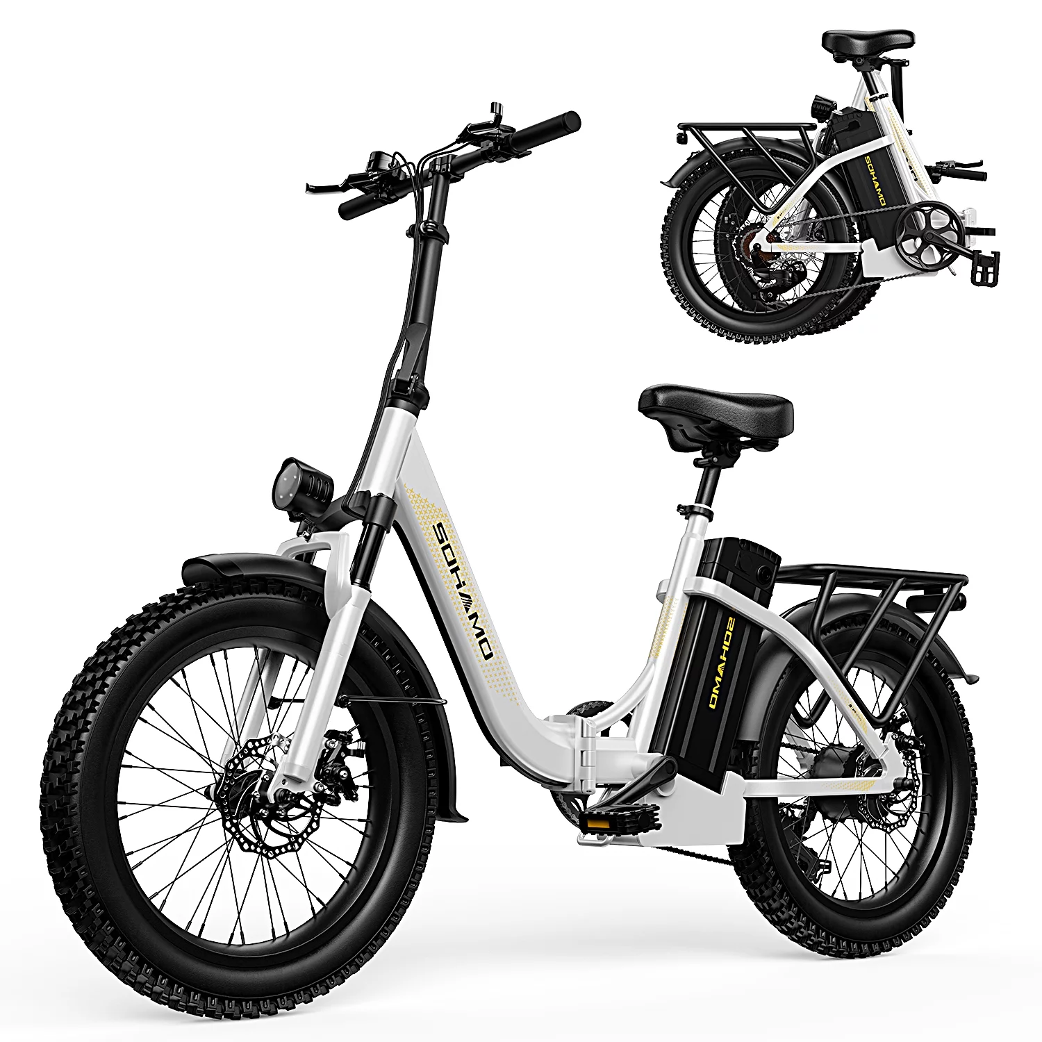 SOHAMO Adult Electric Bike, 750W Motor 26