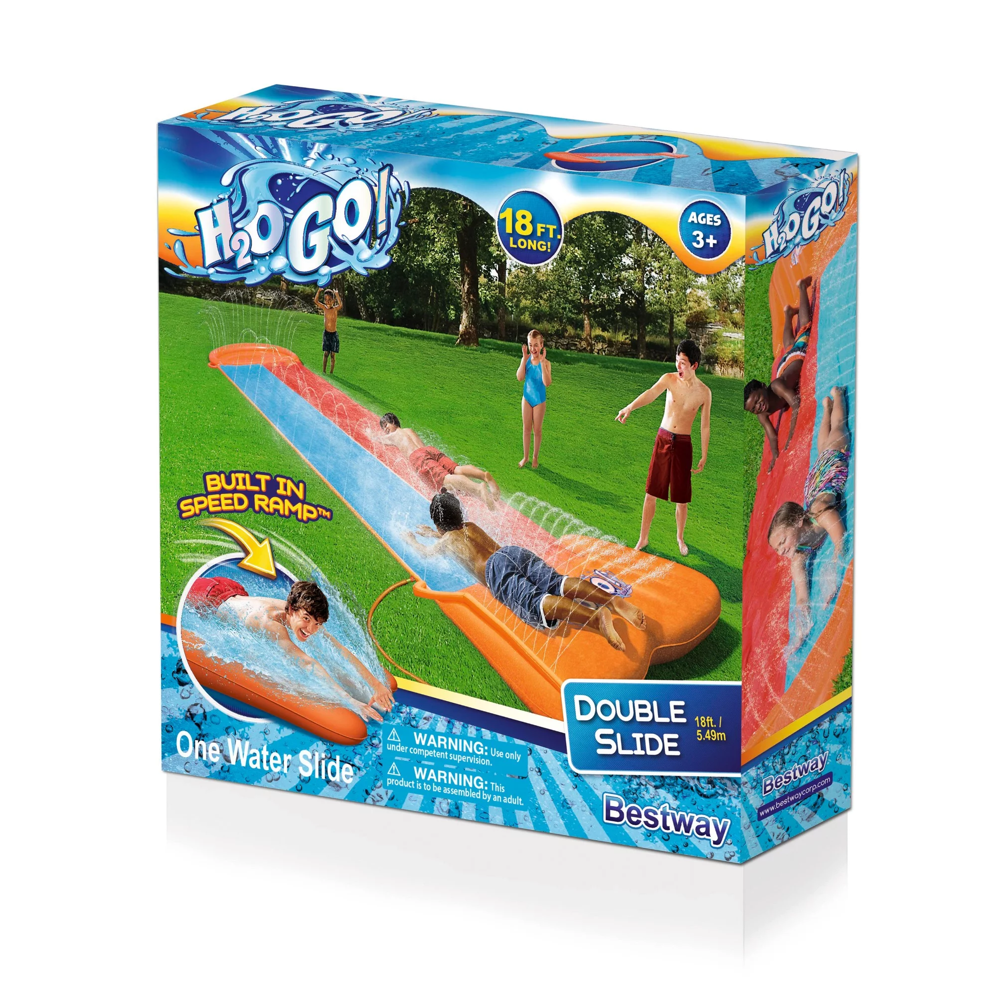 H2OGO! 18' Inflatable Double Slide, Children - Womvr
