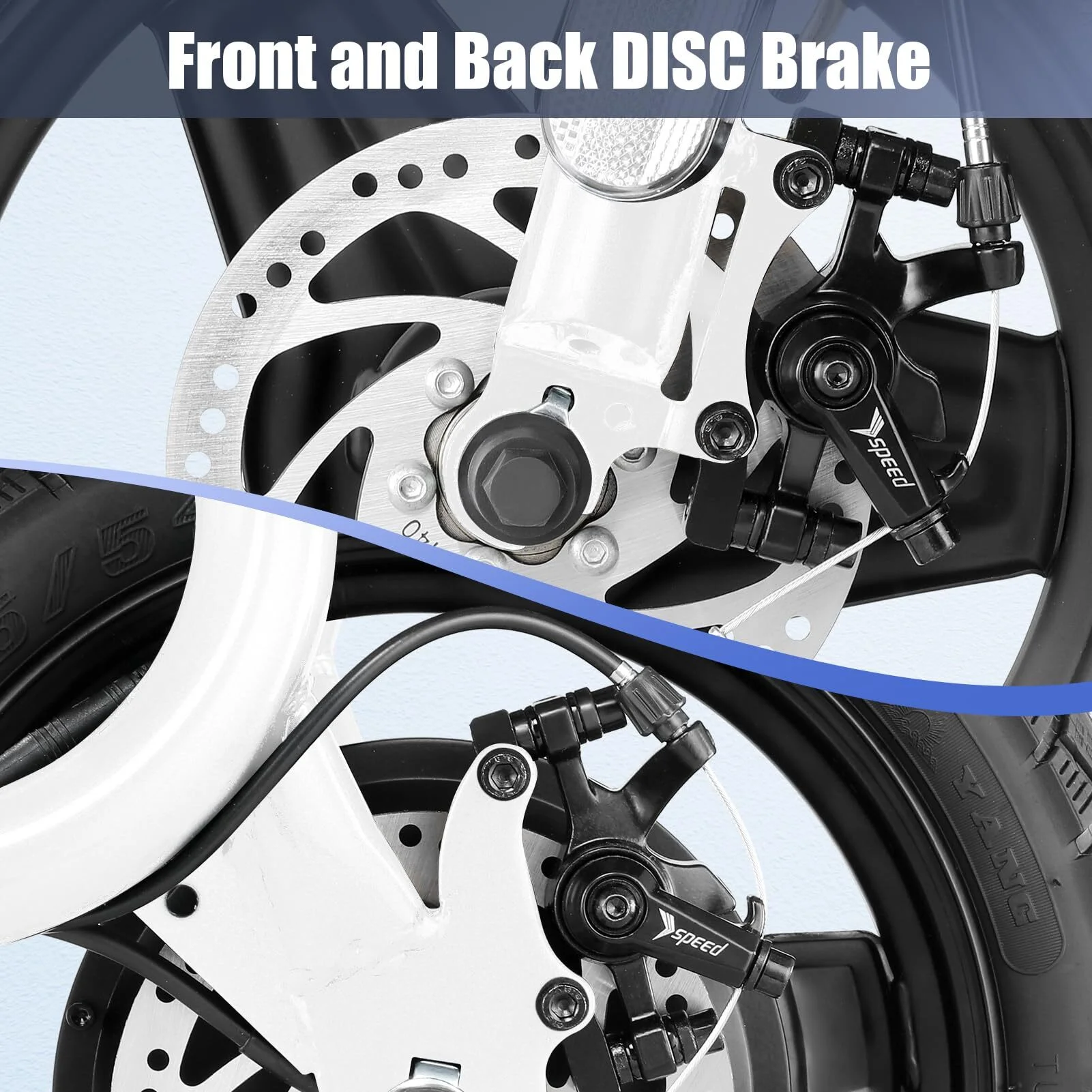 Caroma 500W Electric Scooter with Seat for Adult, 14 inch Commuter Electric Scooter with Dual Shock Absorbers and Basket - Up to 25 Miles 20 MPH, Silver - Womvr