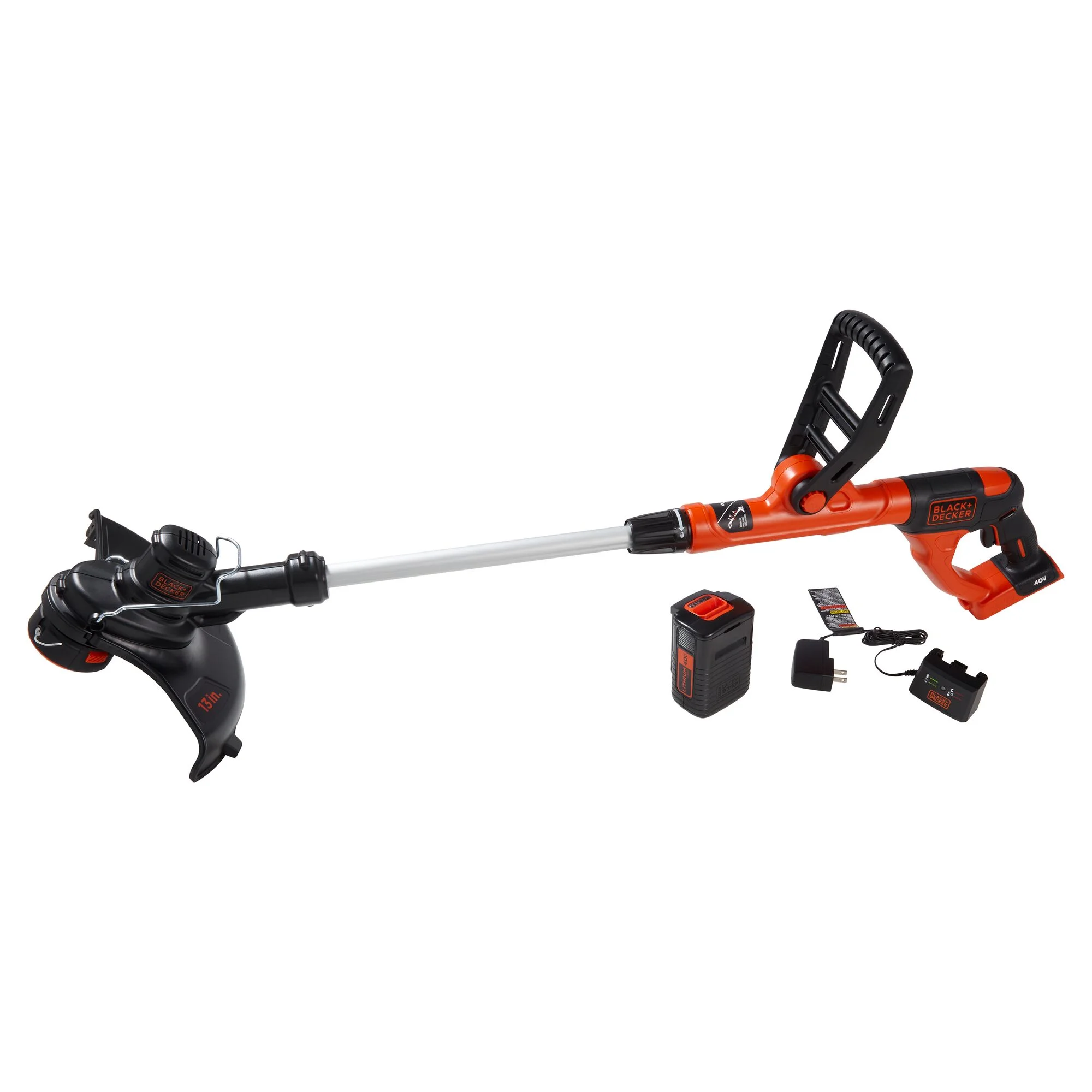 BLACK+DECKER 40V MAX* Lithium String Trimmer, (LST140C) - Womvr