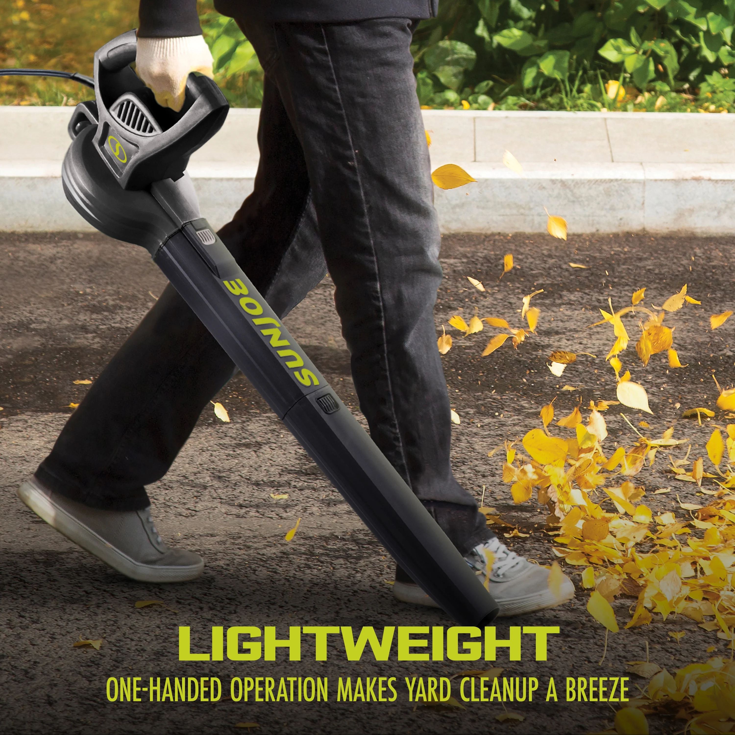 Sun Joe All-Purpose Electric Leaf Blower, 6-Amp, 155-mph, 260-CFM - Green - Womvr