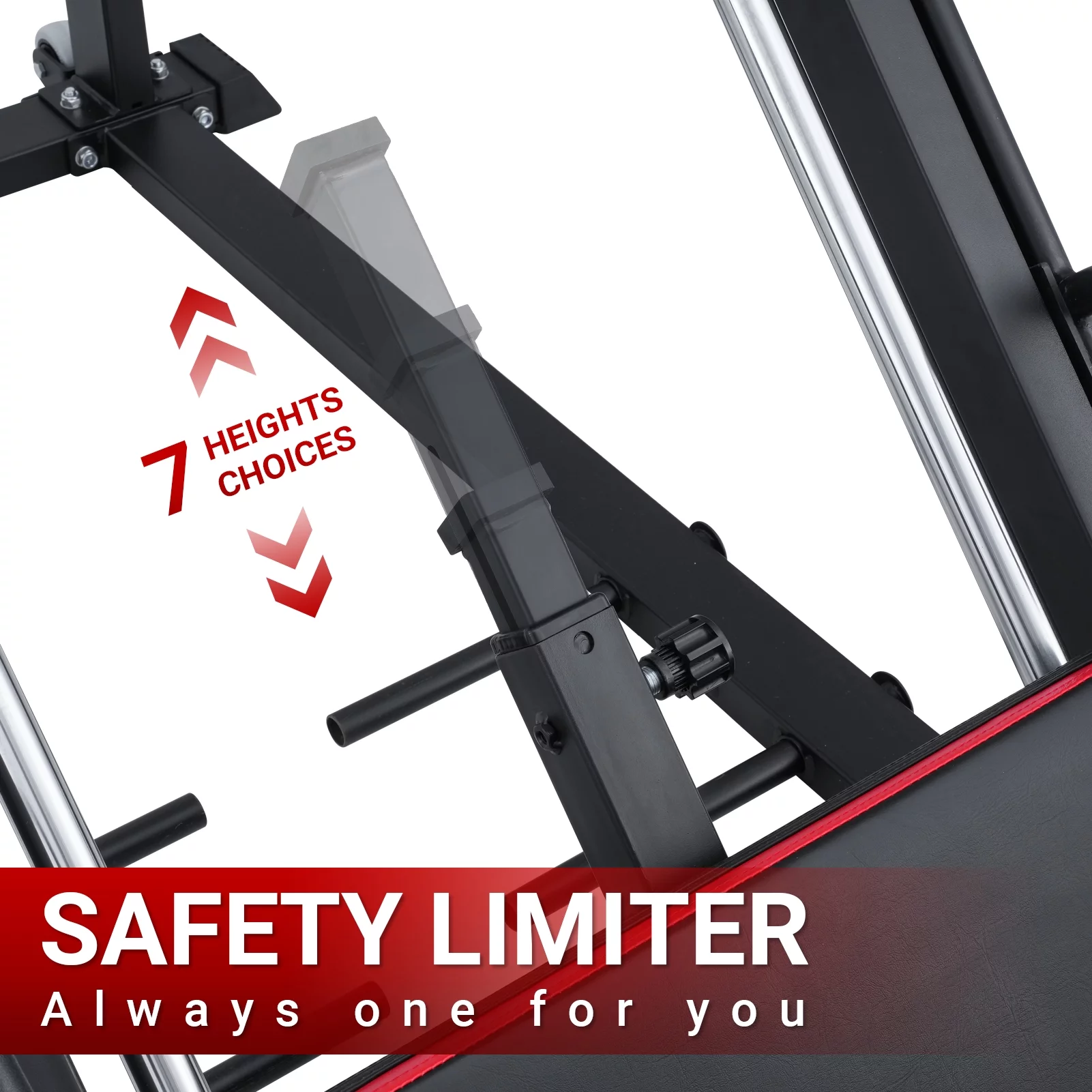 syedee Leg Press Hack Squat Machine, Leg Exercise Machine with Linear Bearing, Lower Body Special with Weight Storage for Quads, Hamstring, Glutes, Calves, Heavy Duty Home Gym Leg Day Equipment(Red) - Womvr