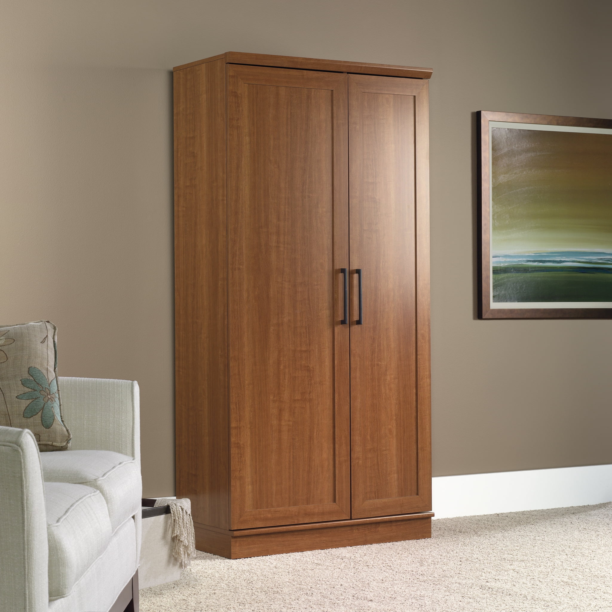 Sauder HomePlus Storage Cabinet, Soft White Finish - Womvr