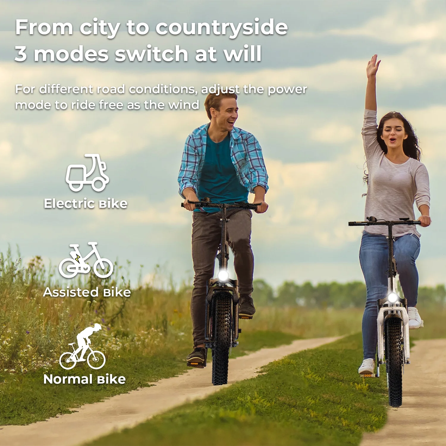 SOHAMO Adult Electric Bike, 750W Motor 26