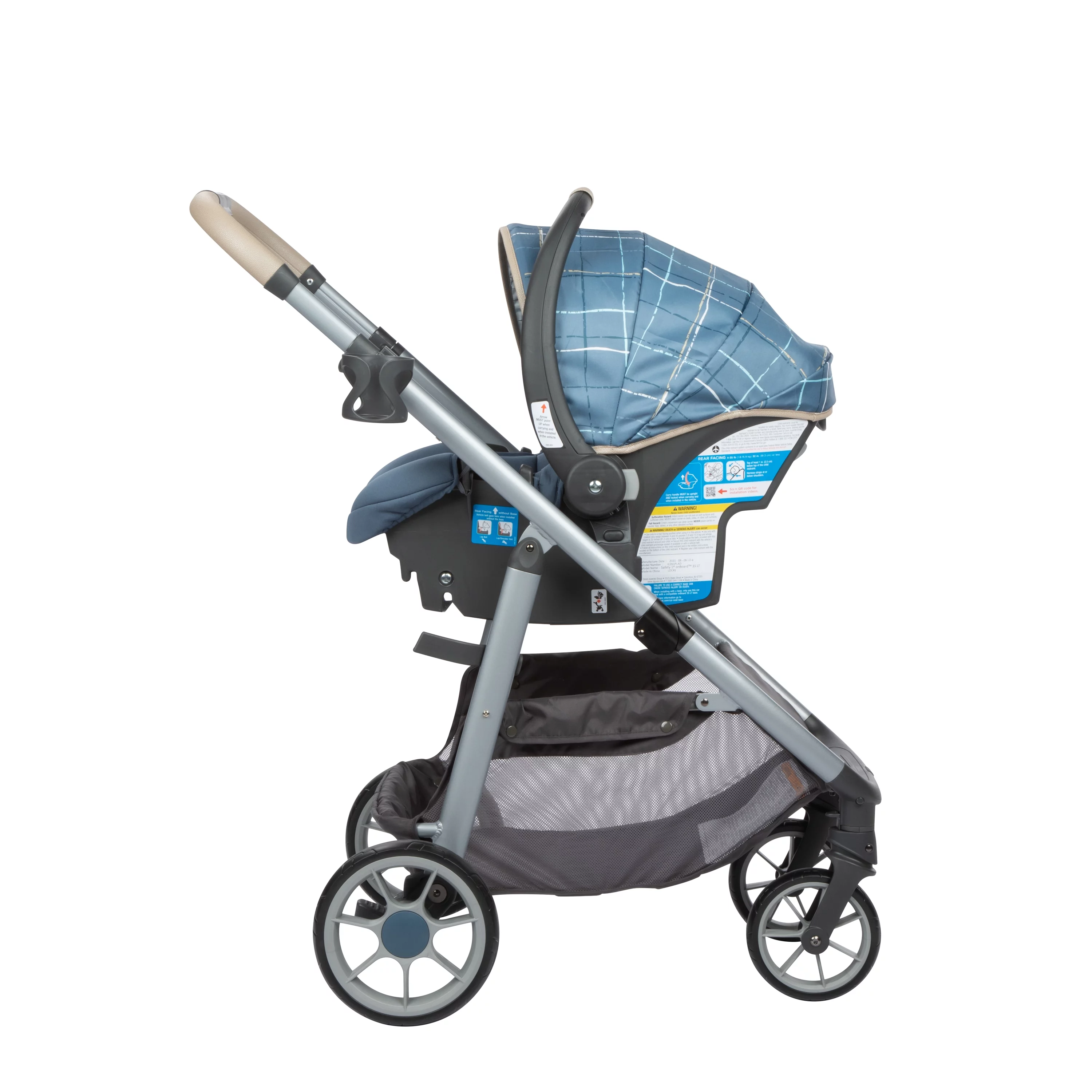 Monbebe 6-in-1 Modular Travel System, Plaid - Womvr