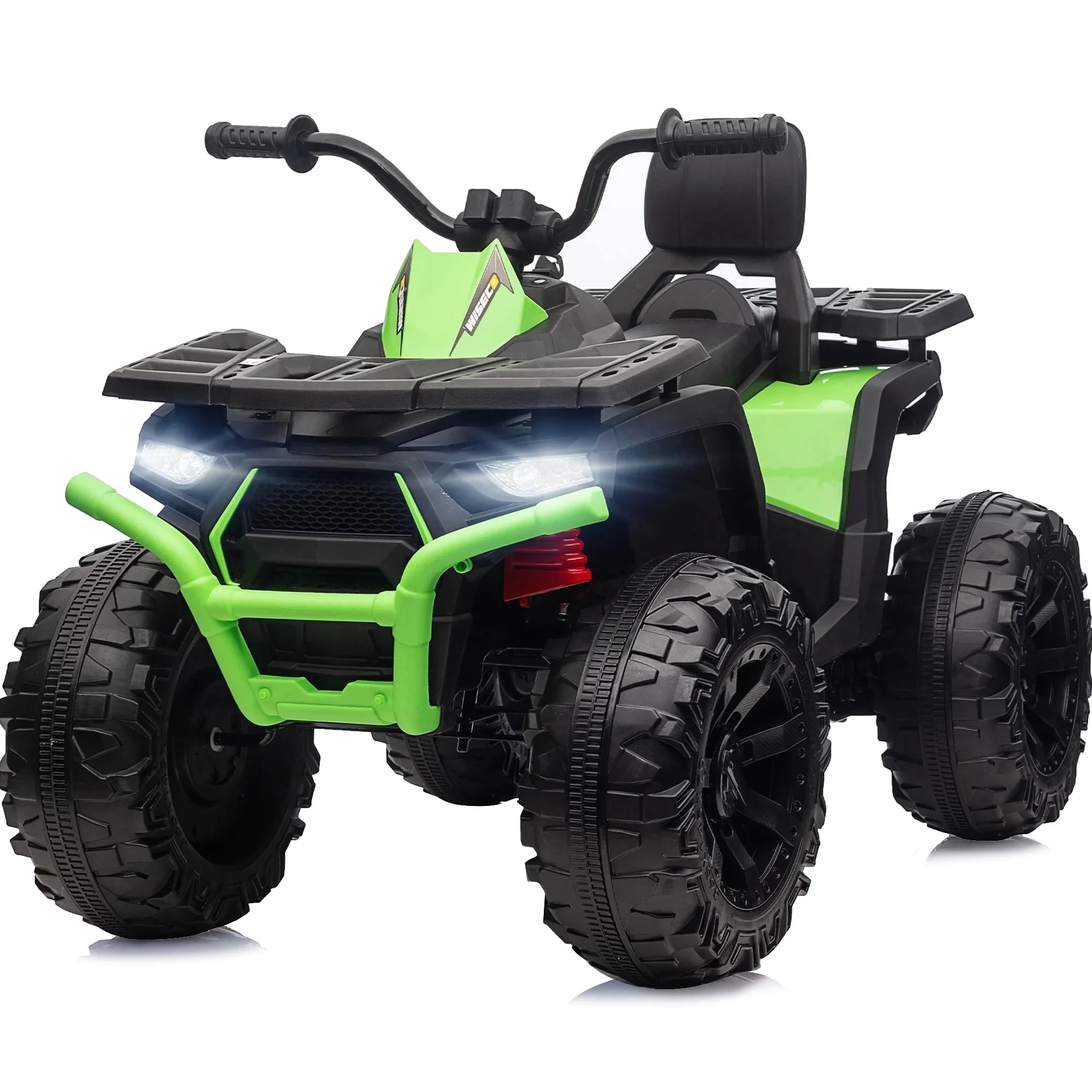 Hikiddo JC333 24V Ride on Toy, Kids ATV 4-Wheeler with 400W Motor, 2 Seater - Black - Womvr