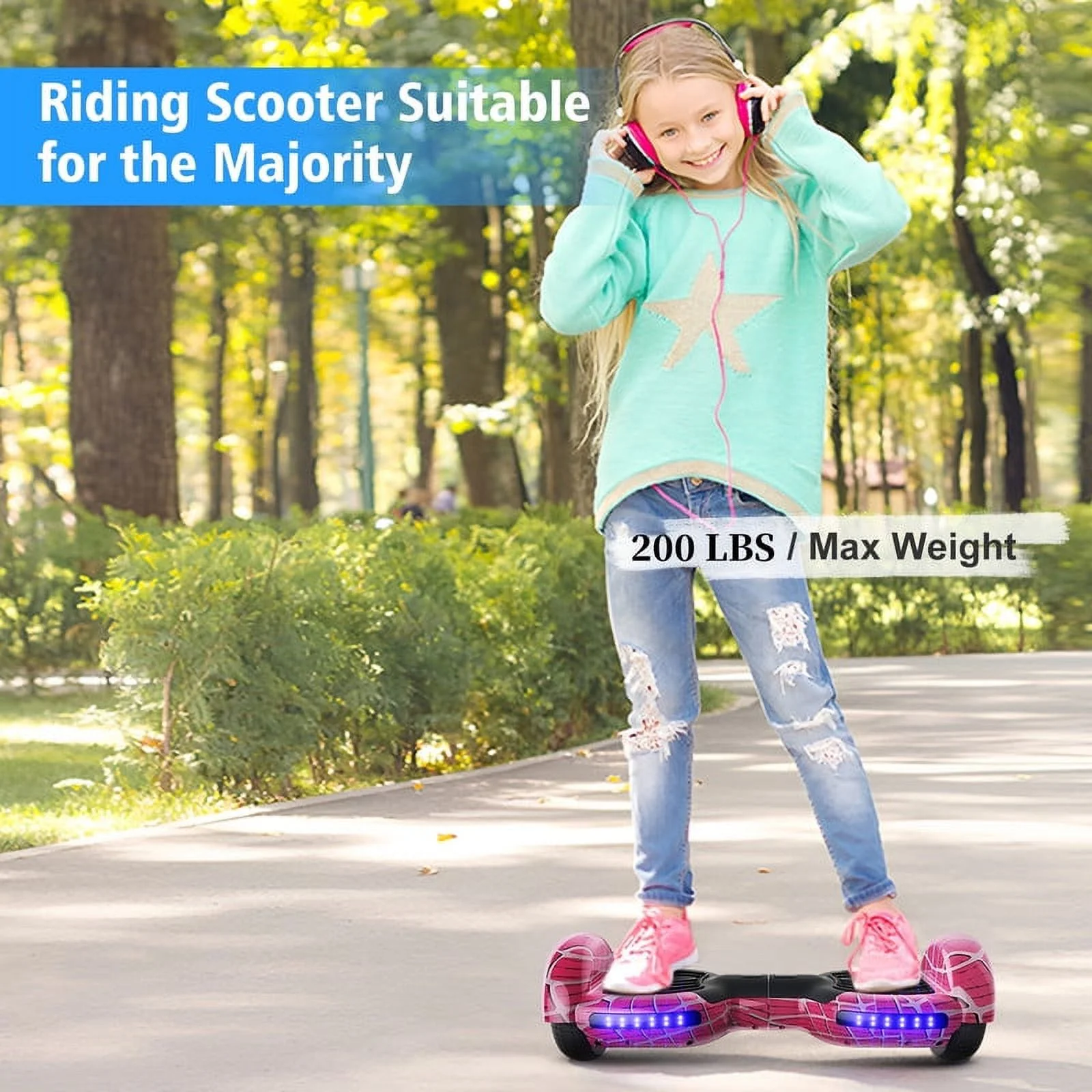 JOLEGE Hoverboard Go Kart Combo, 6.5