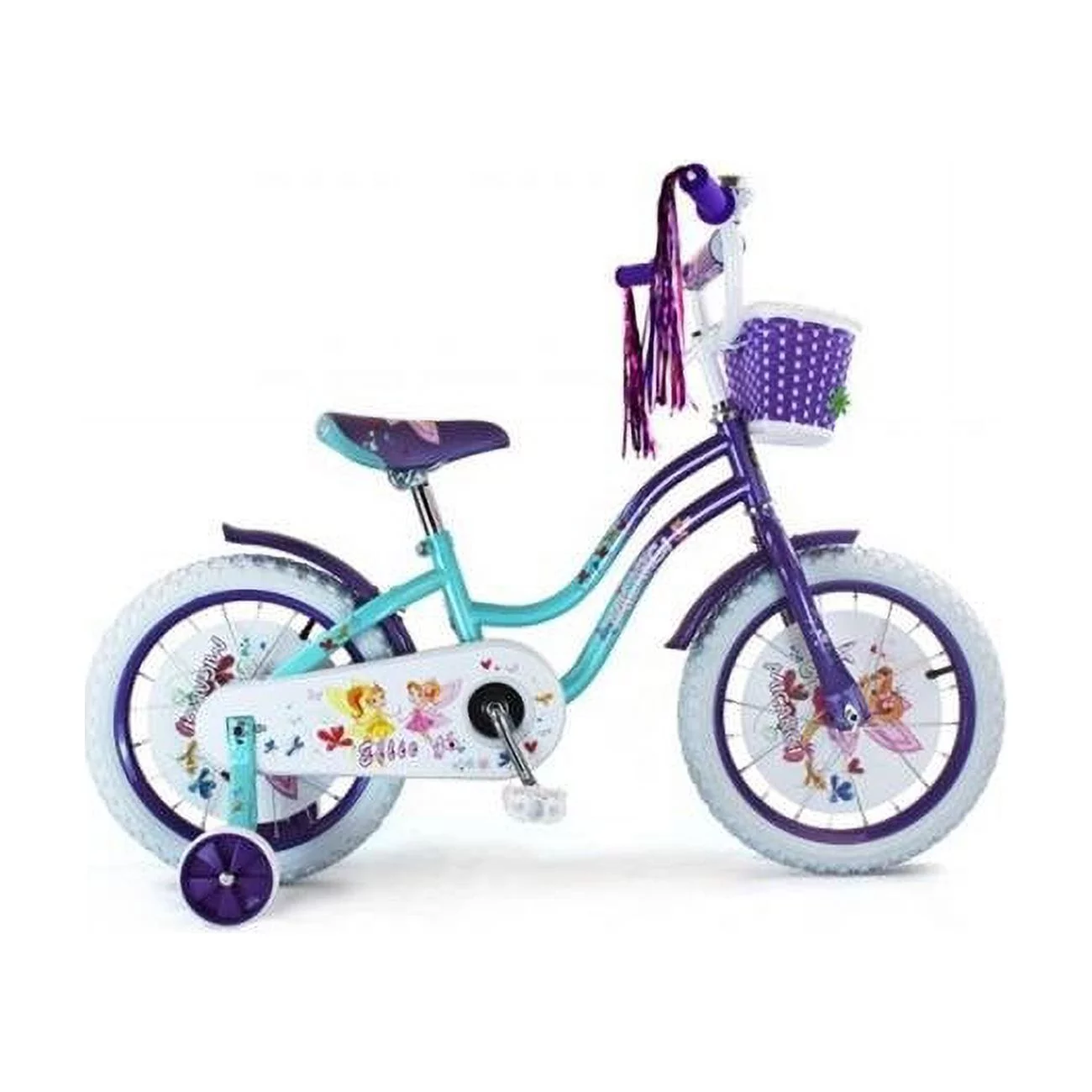 Micargi ELLIE-G-16-BBL-PP 16 In. Girls Bicycle, Baby Blue and Purple - Womvr