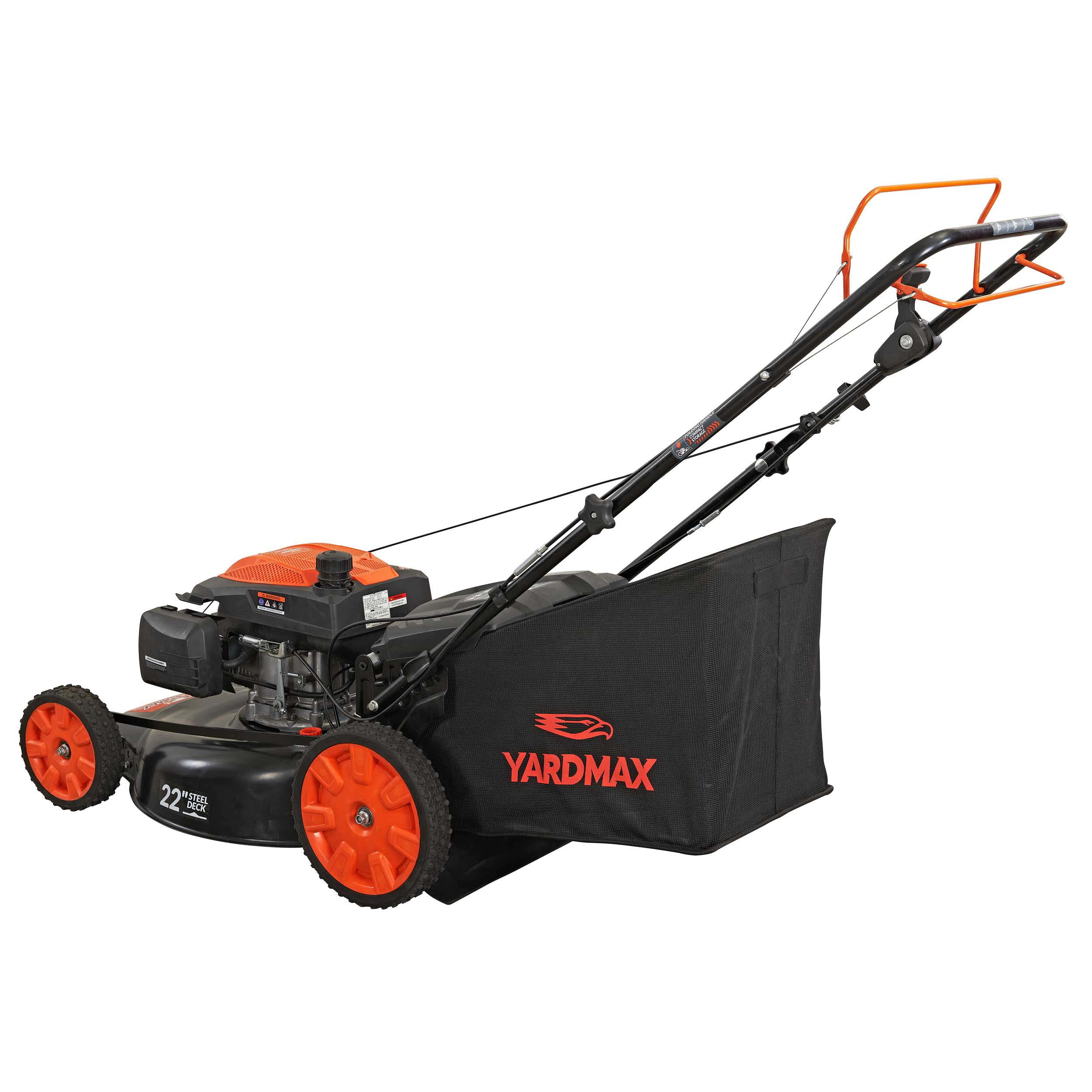 Yard Max 22 in. 201cc SELECT PACE 6 Speed CVT High Wheel RWD 3-in-1 Gas Walk Behind Self Propelled Lawn Mower - Womvr