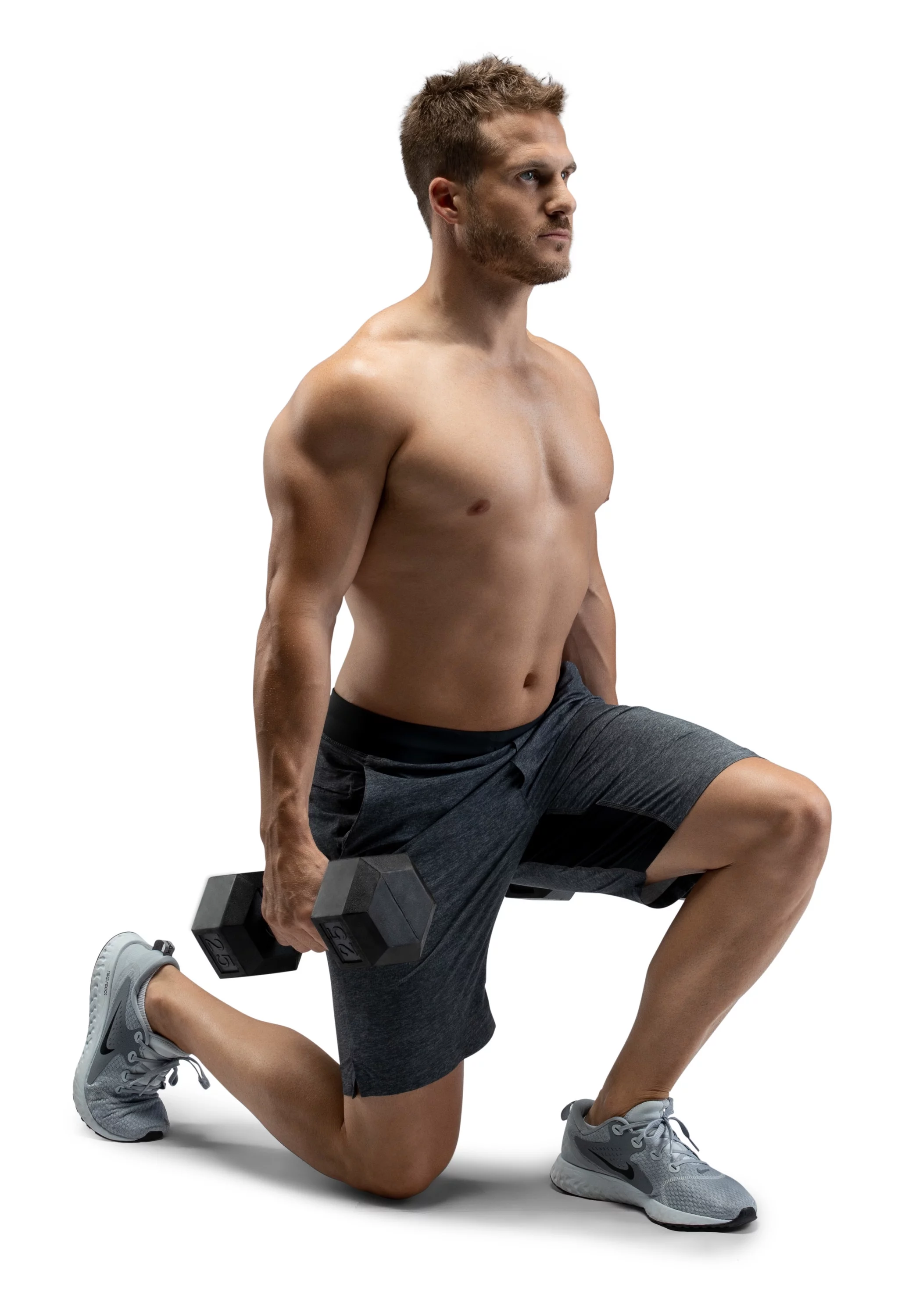 Weider Rubber Hex Dumbbell, 45 lbs - Sold Individually - Womvr