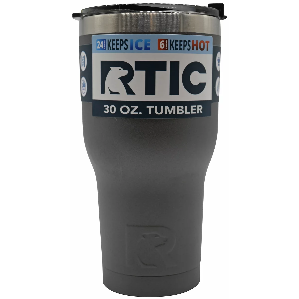 RTIC 30 OZ Insulated Tumbler Stainless Steel Coffee Travel Mug with Lid, Spill Proof, Hot Beverage and Cold, Portable Thermal Cup for Car, Camping, Deep Harbor - Womvr
