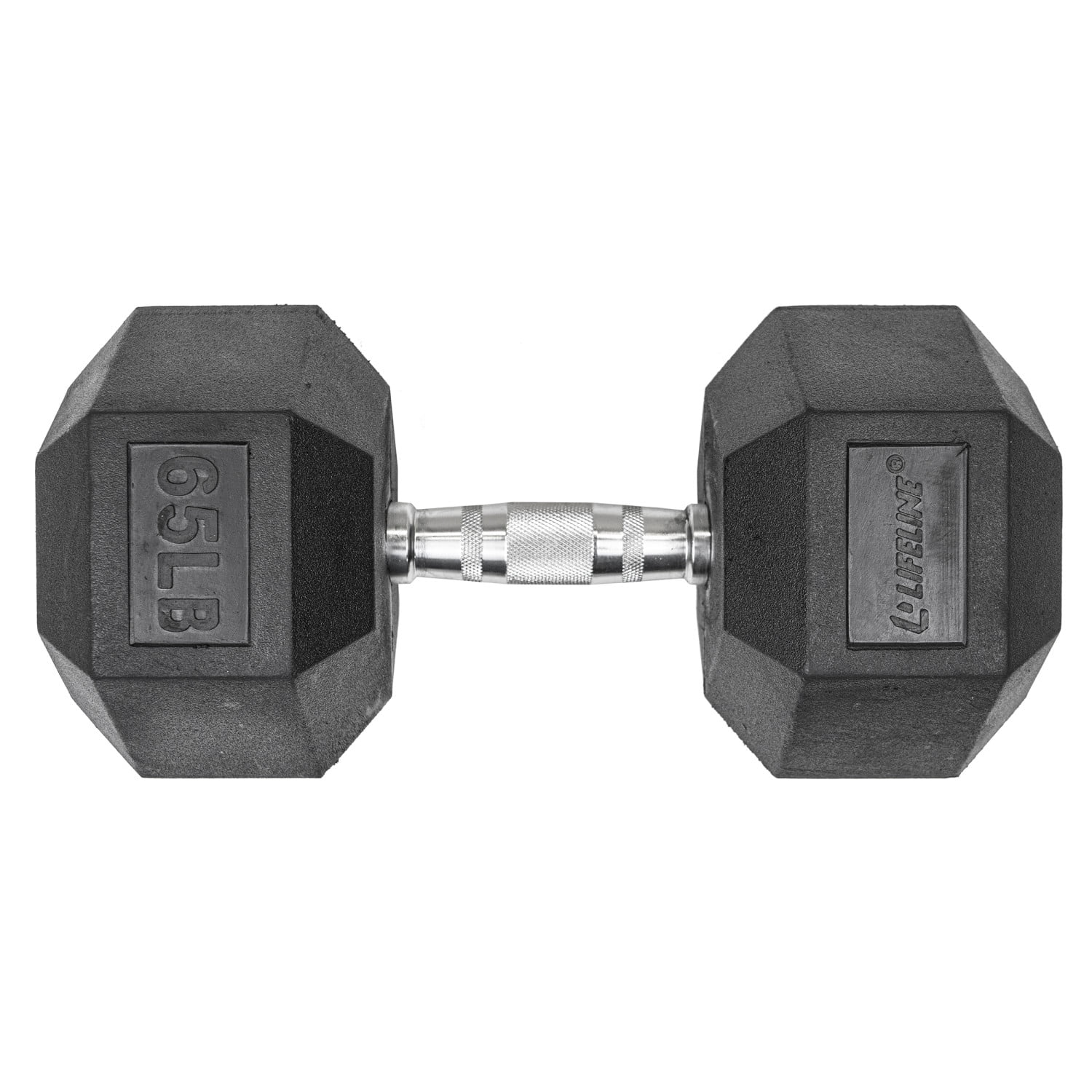 Lifeline Fitness Premium Rubber Hex Dumbbell, Single, 40 lbs - Womvr