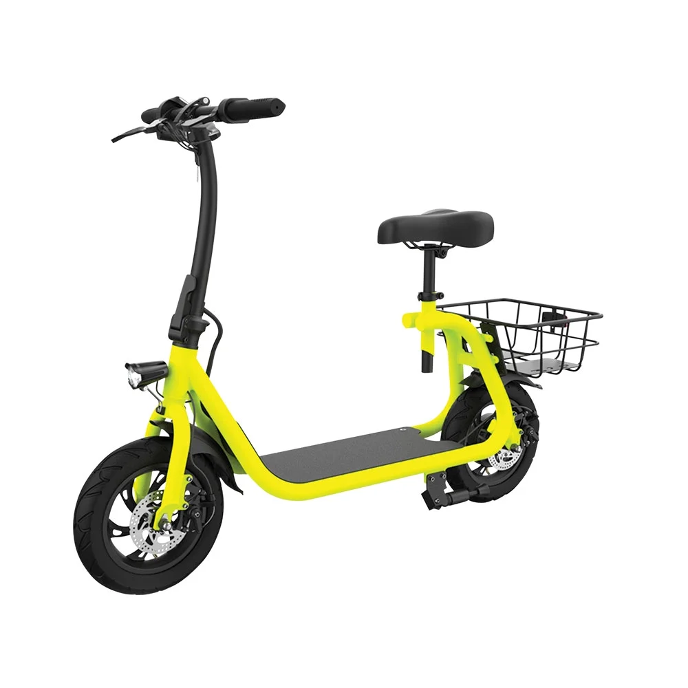GlareWheel EB-NTEC1 Commuting Electric Bike and Scooter, Neon Green - Womvr