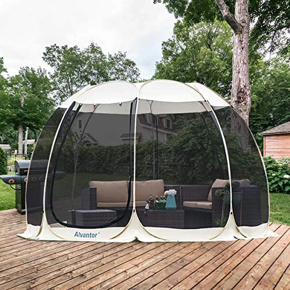 Screen House Tent Gazebo Pop Up Instand Canopy 6'X6' - Womvr