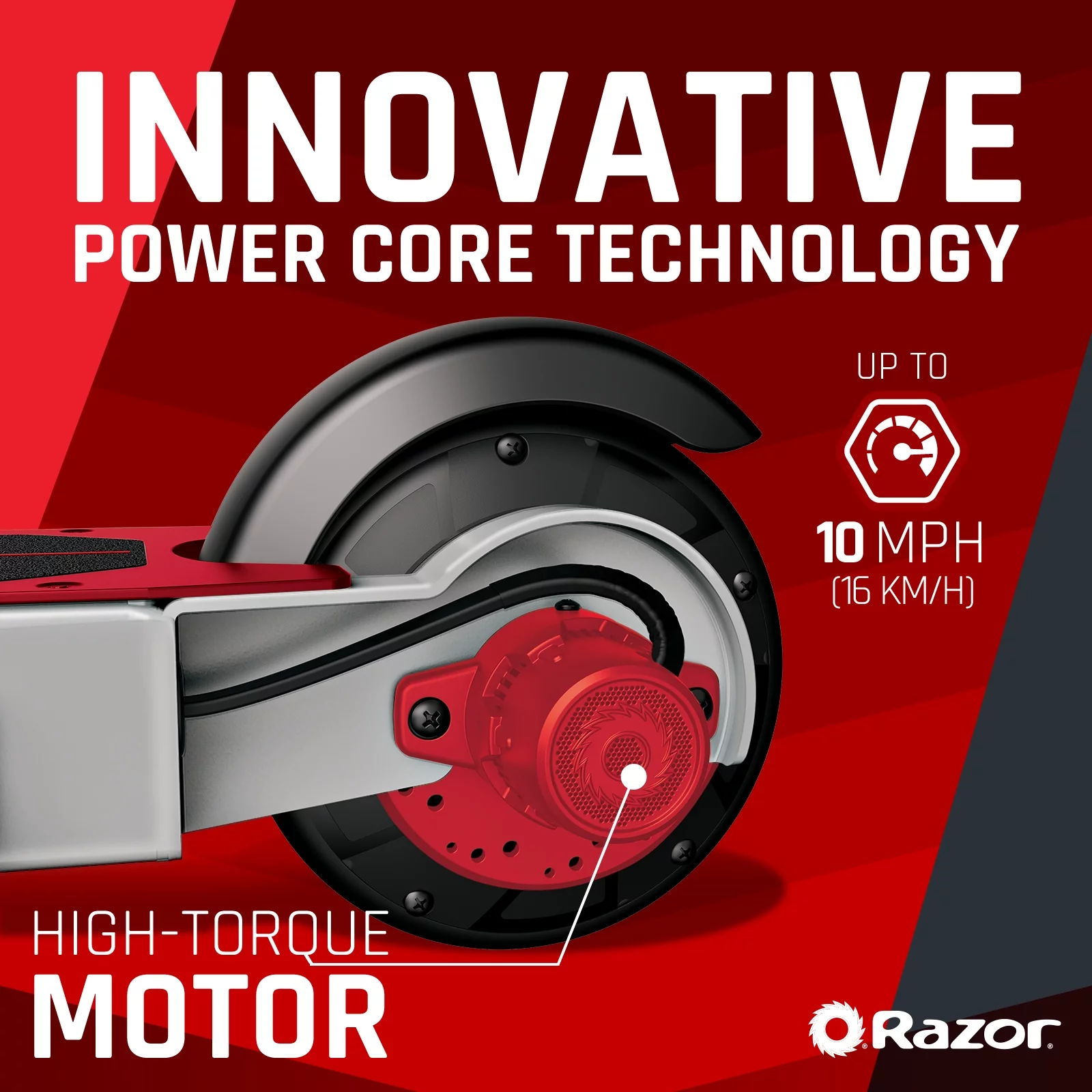 Razor Black Label E100 Electric Scooter – Blue, up to 10 mph, 8