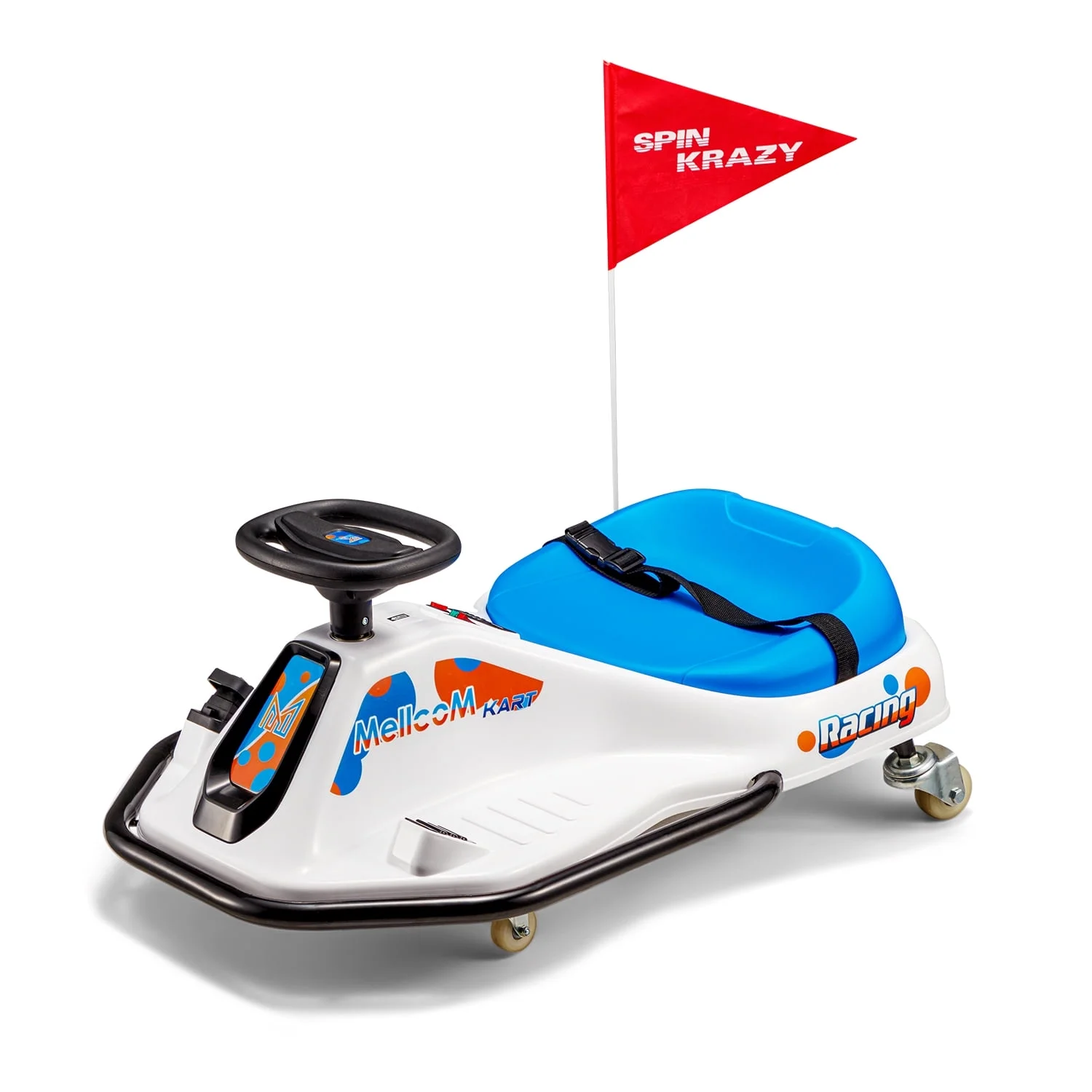 Hommow 12V Ride on Drift Car for Kids,Electric Drifting Go-Kart with Acceleration Pedal, Music, Bluetooth, LED Lights,Christmas Gift for 4-18Years Old,Blue - Womvr