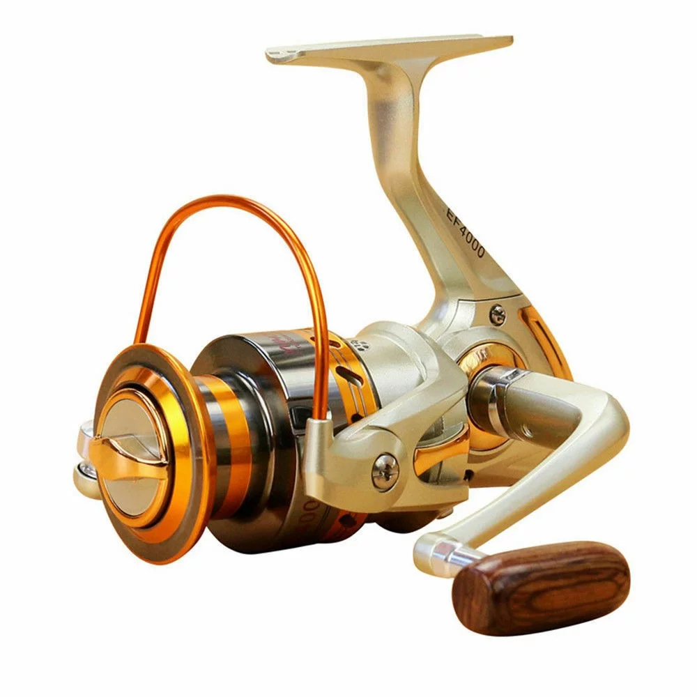 EF500-EF8000 Spinning Fishing Reel 12BB Metal Spool Folding Arm Left Right - Womvr