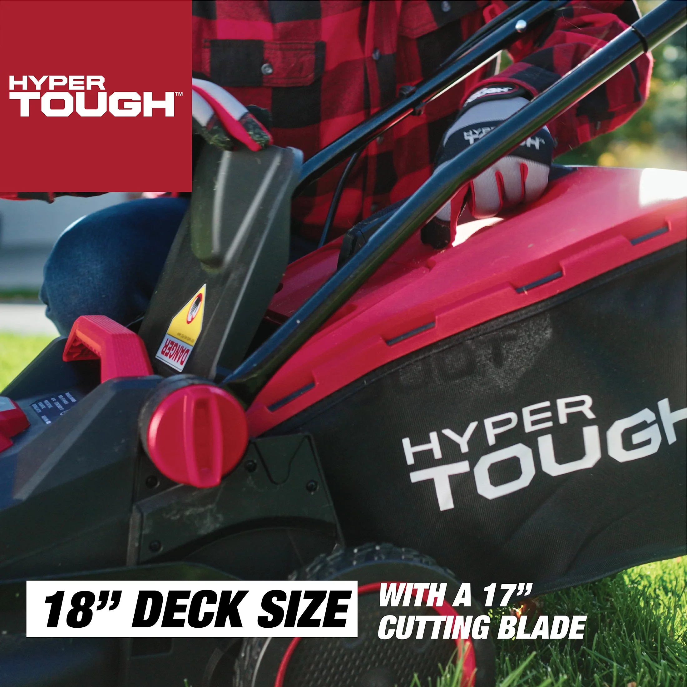 Hyper Tough 40V 18-inch Battery Powered Brushless Push Mower Kit, HT13-401-003-01 - Womvr