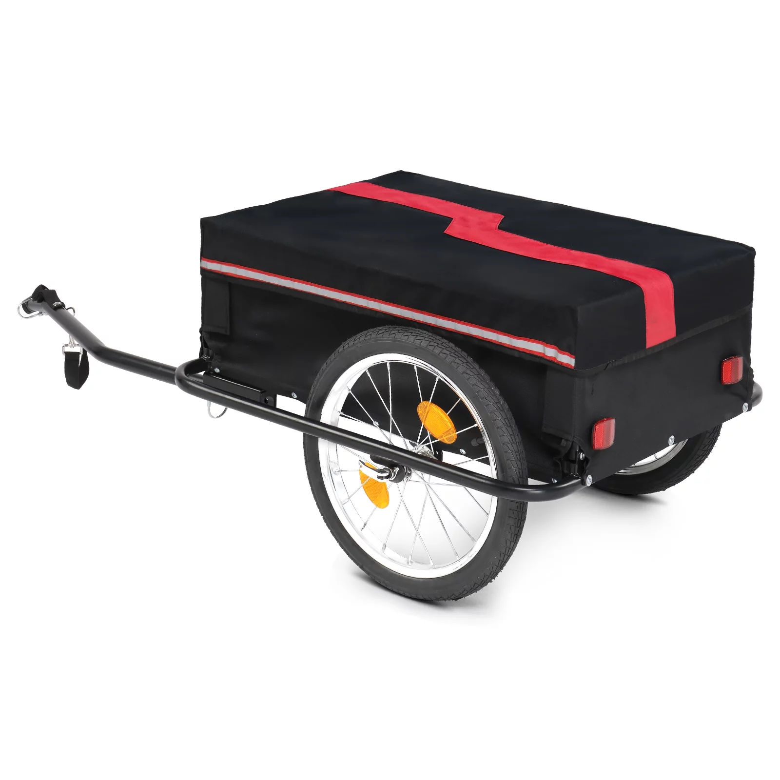 Ktaxon Bike Cargo Trailer with Removable Cover, Bicycle Wagon Trailer with 16