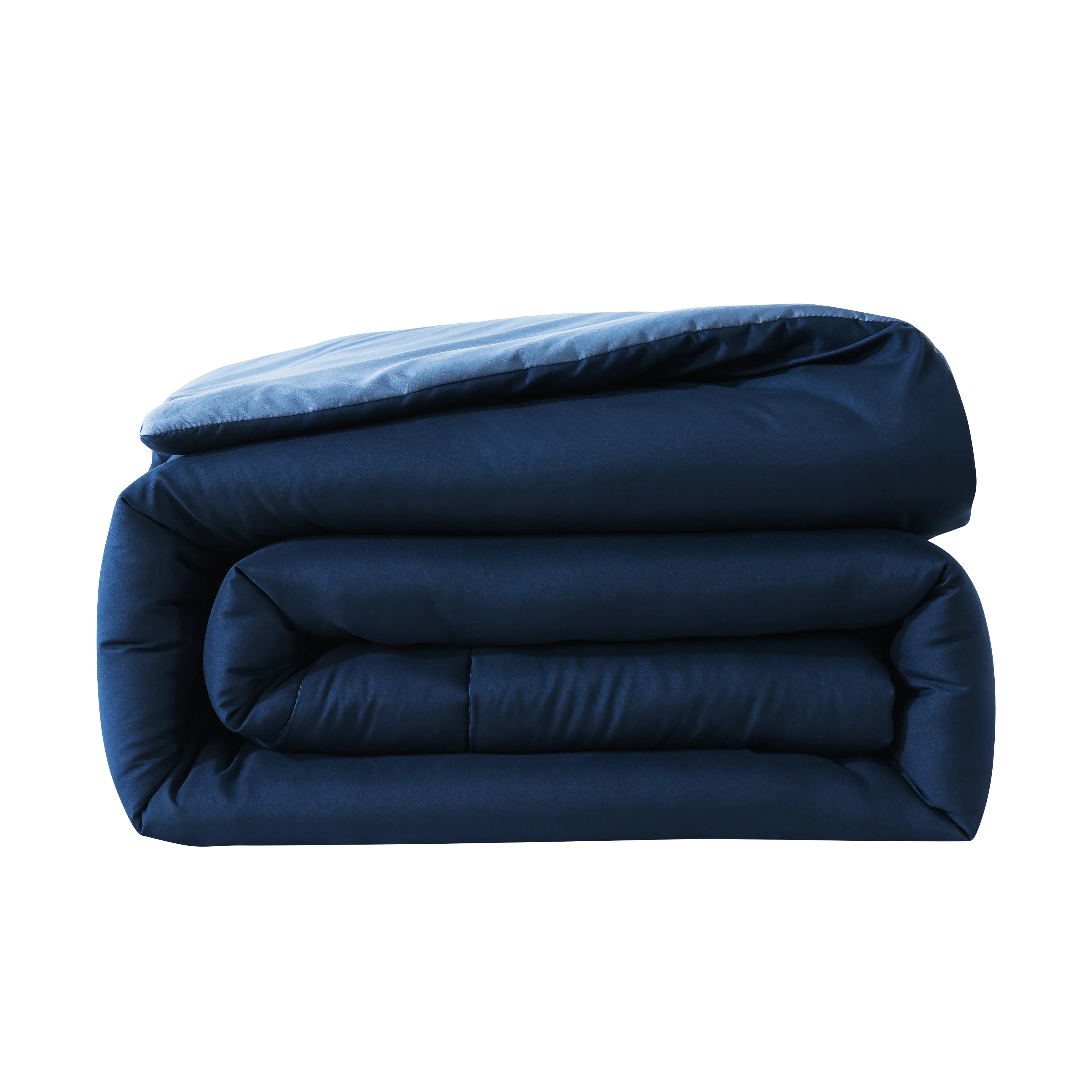 Mainstays Reversible Microfiber Comforter, Navy, Twin/Twin XL, Adult, Unisex - Womvr