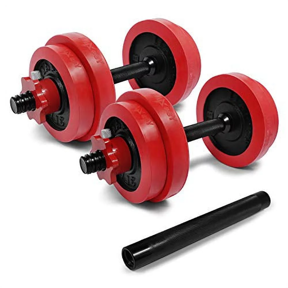 Yes4All 60 lbs Premium Adjustable Dumbbell Weights with Dumbbell Connector, Combo/Set - Womvr