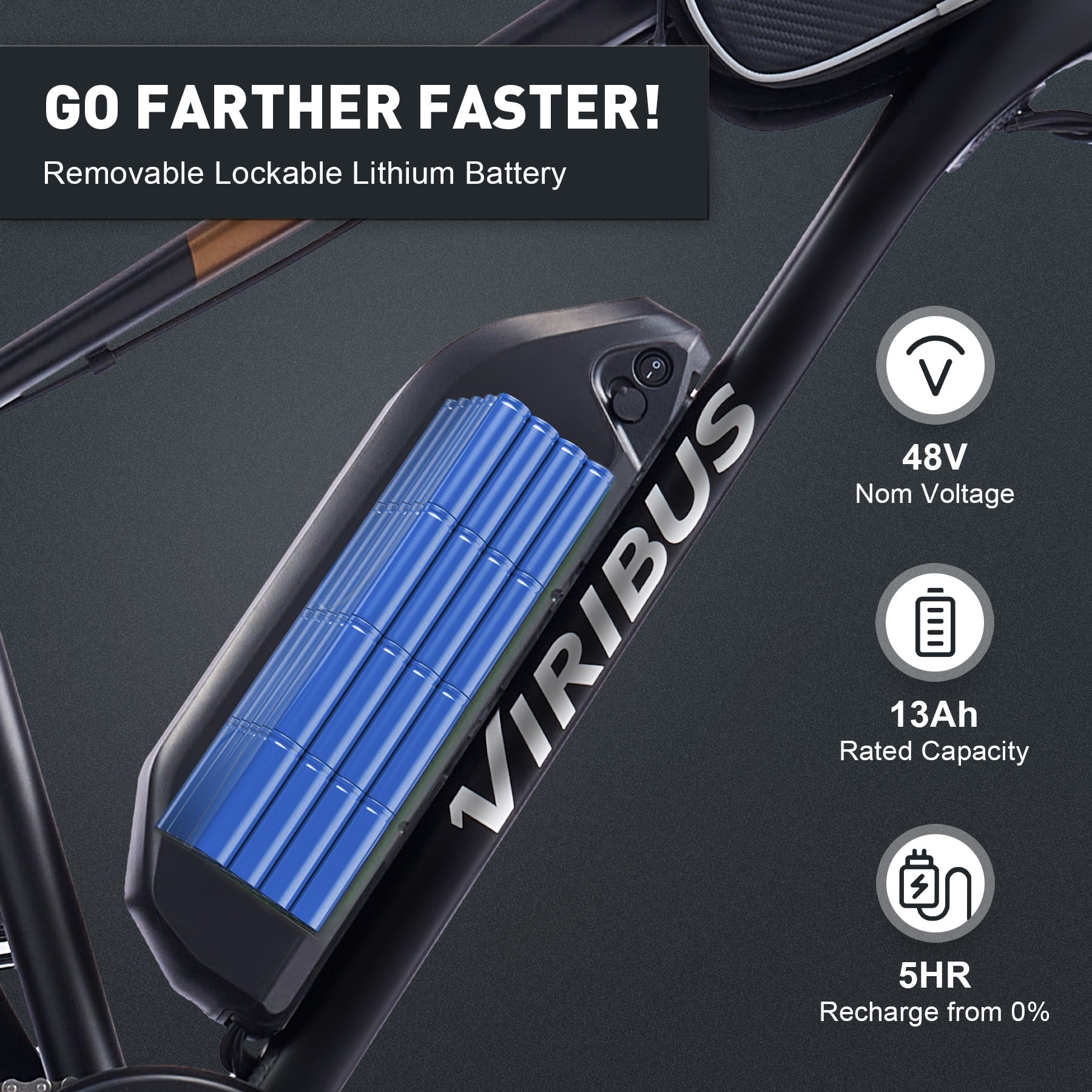 Viribus Electric Mountain Bicycle 26