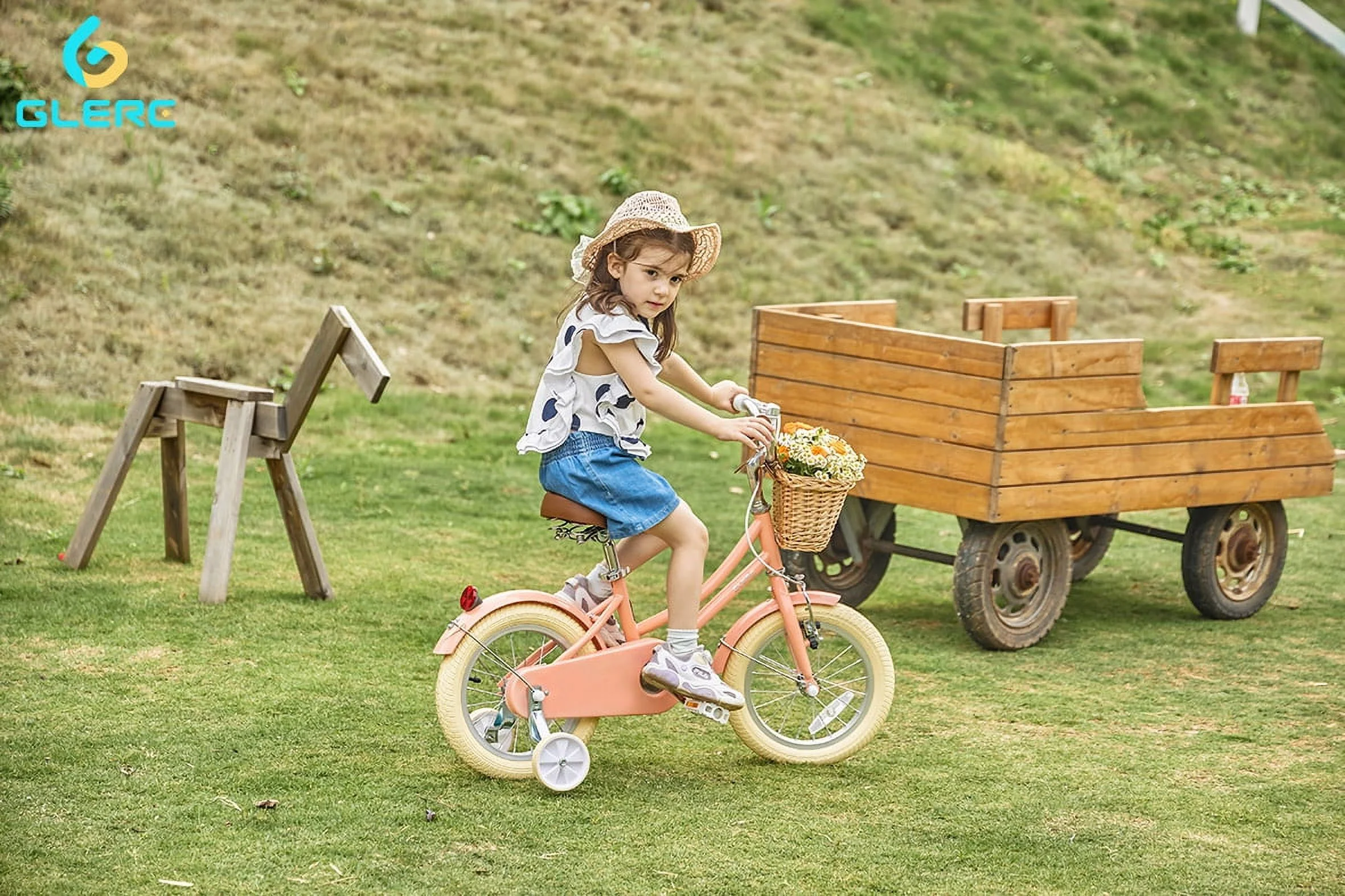 Glerc Little Molly 14 inch Kids Girls Bike for 3-5 Years Old Little Child,Yellow - Womvr