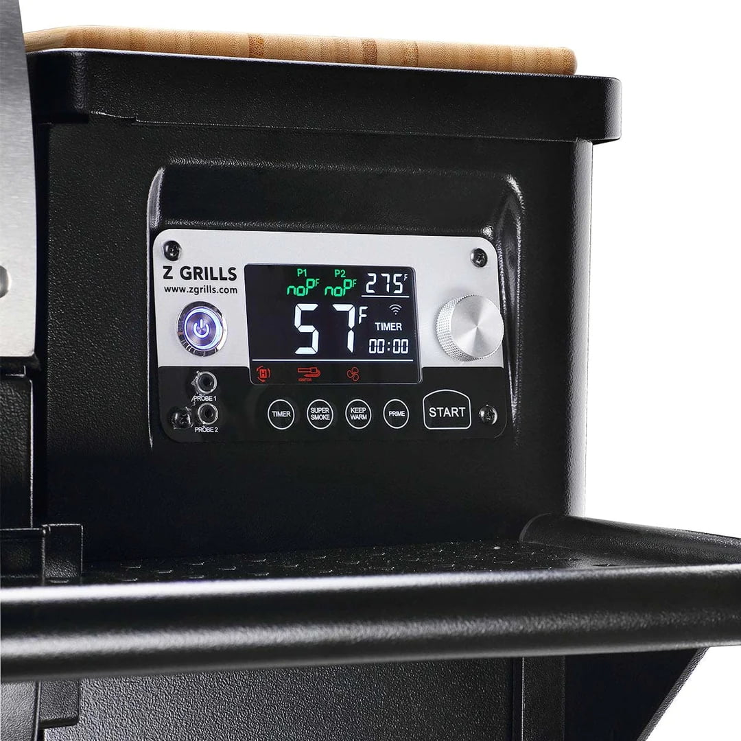 Z GRILLS 2024 Upgrade Pellet Grill & Smoker Wood Pellet Grill, 8 in 1 BBQ Smoker with Foldable Front Shelf, Rain Cover, 1056 sq.in Cooking Area - Womvr