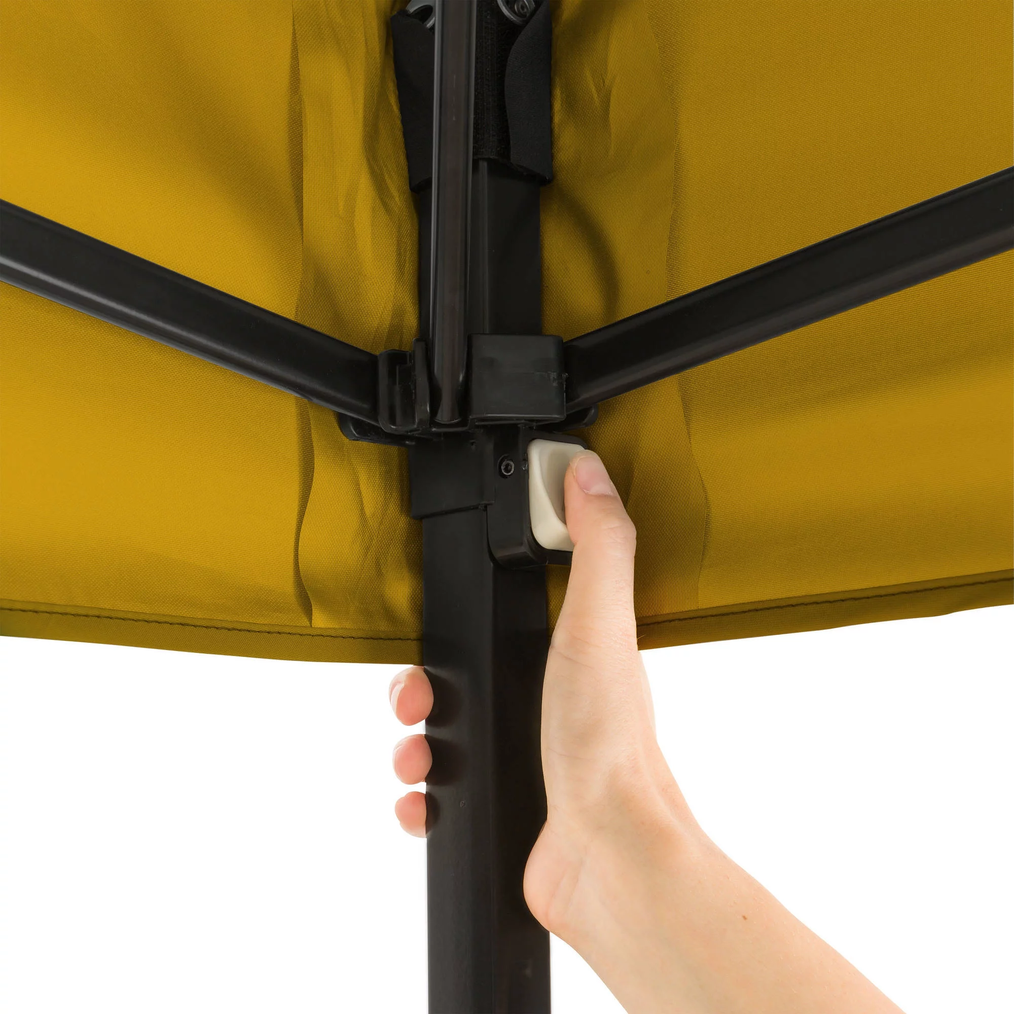 Ozark Trail Simple Push Straight Leg Instant Canopy, White, 10 ft x 10 ft - Womvr