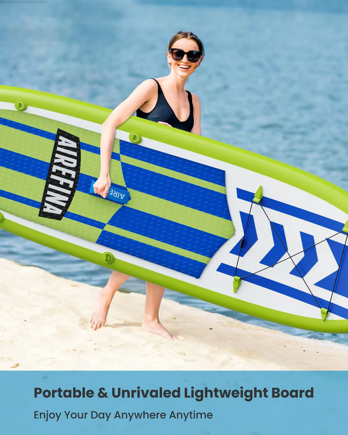 Airefina 11' Inflatable Stand Up Paddle Board with Carrying Bag - Womvr
