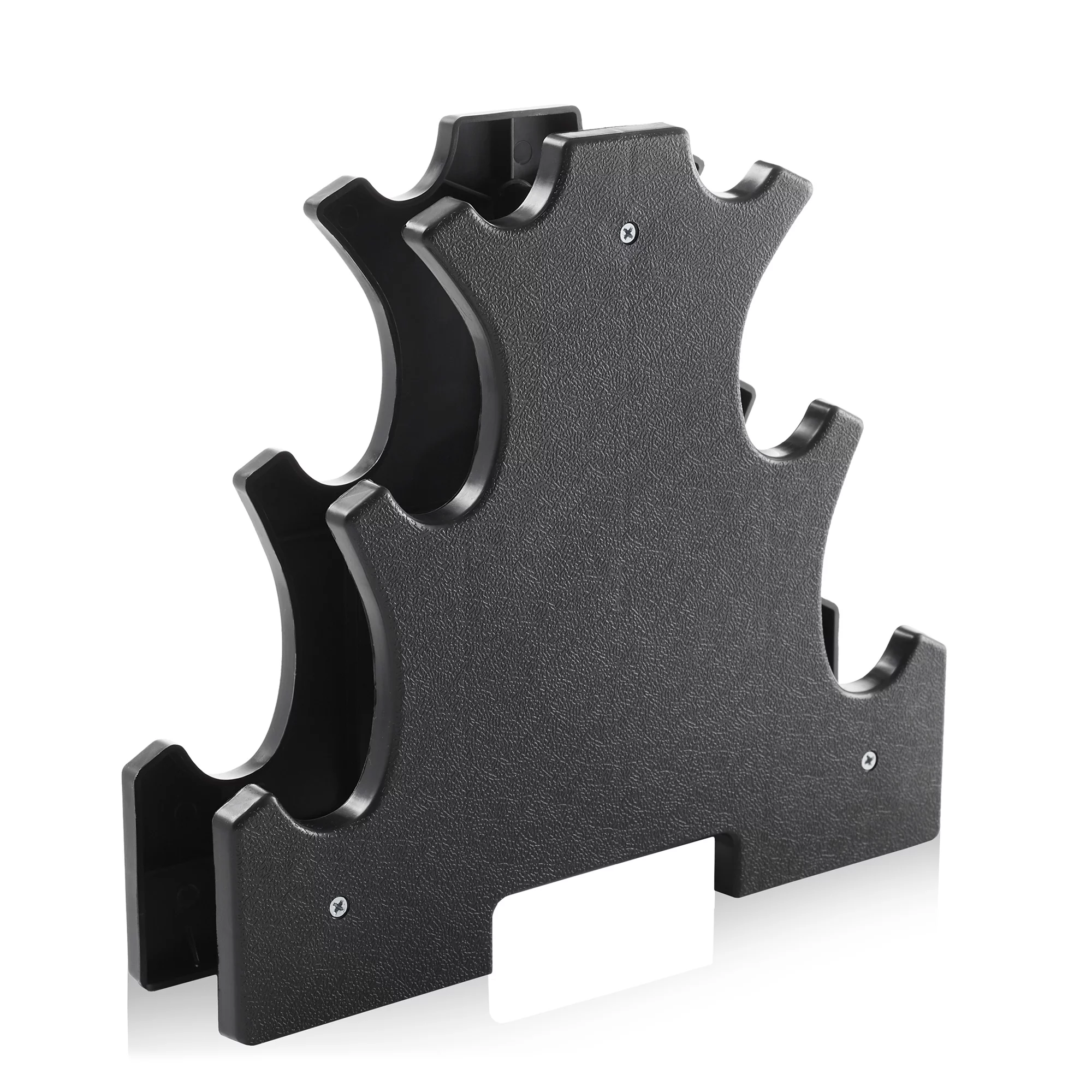 Philosophy Gym Neoprene Dumbbell Hand Weight with Stand, 20 Lbs. (2 Lb., 3 Lb., 5 Lb. Pairs) - Womvr