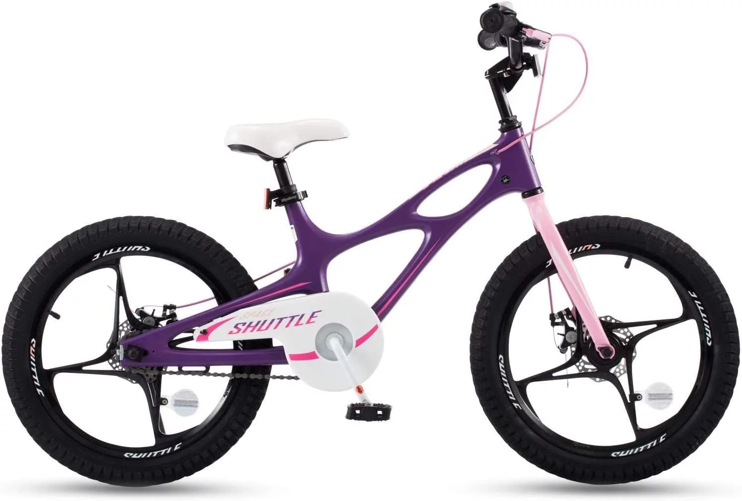 RoyalBaby 18 inch Magnesium Space Shuttle Kid's Bike, White - Womvr
