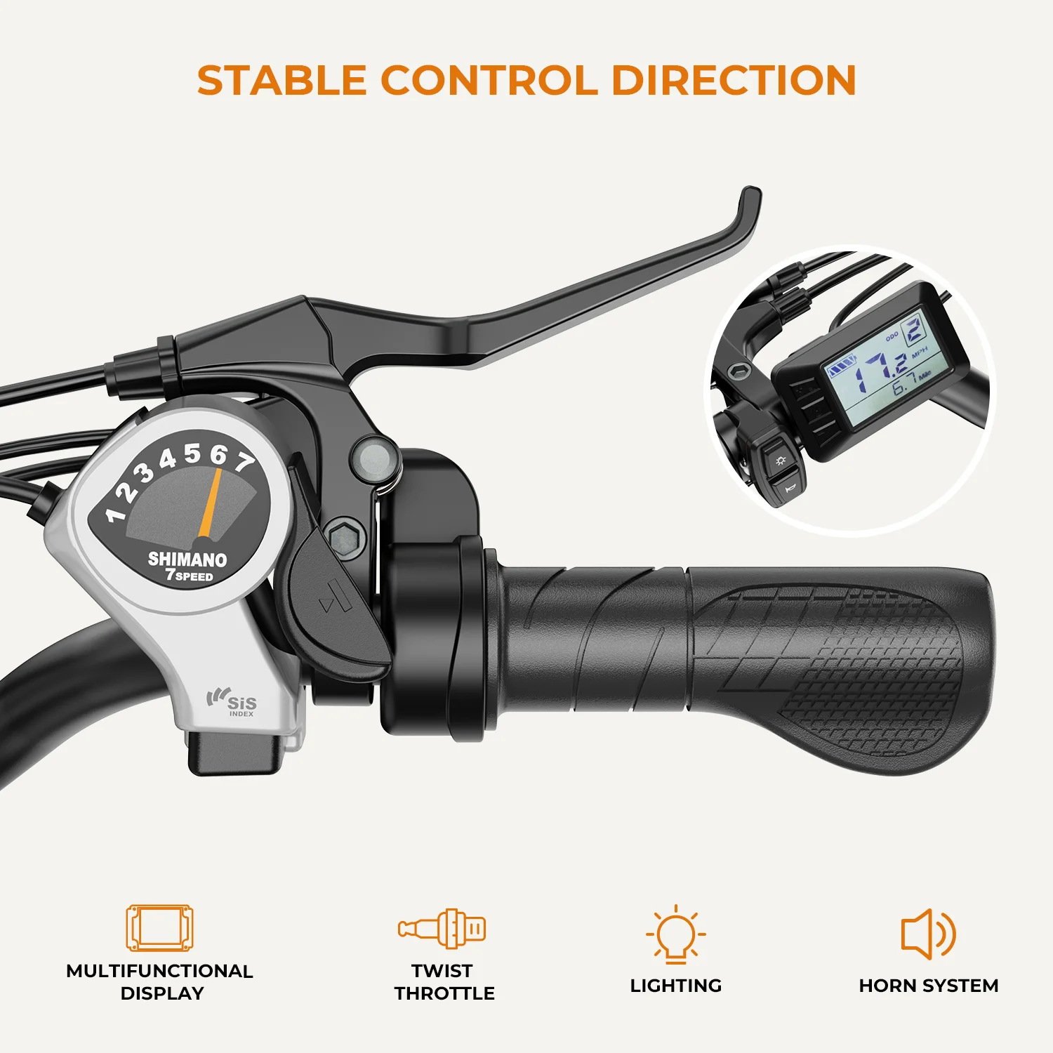 Yoloway Cityscape Electric Bike for Adults, 350W Electric Bike with 36V 10Ah Removable Battery, 26