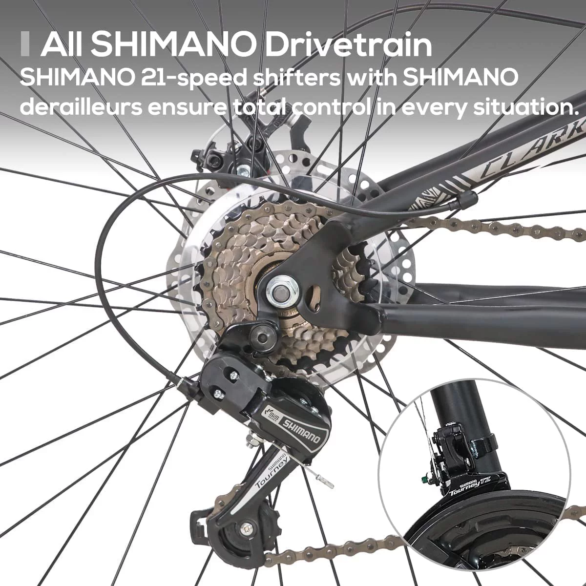 Hiland Full-Suspension Mountain Bike, Shimano 21 Speeds, 26 Inch Wheels, for Men Women MTB Bicycle Trail Bike, Green - Womvr