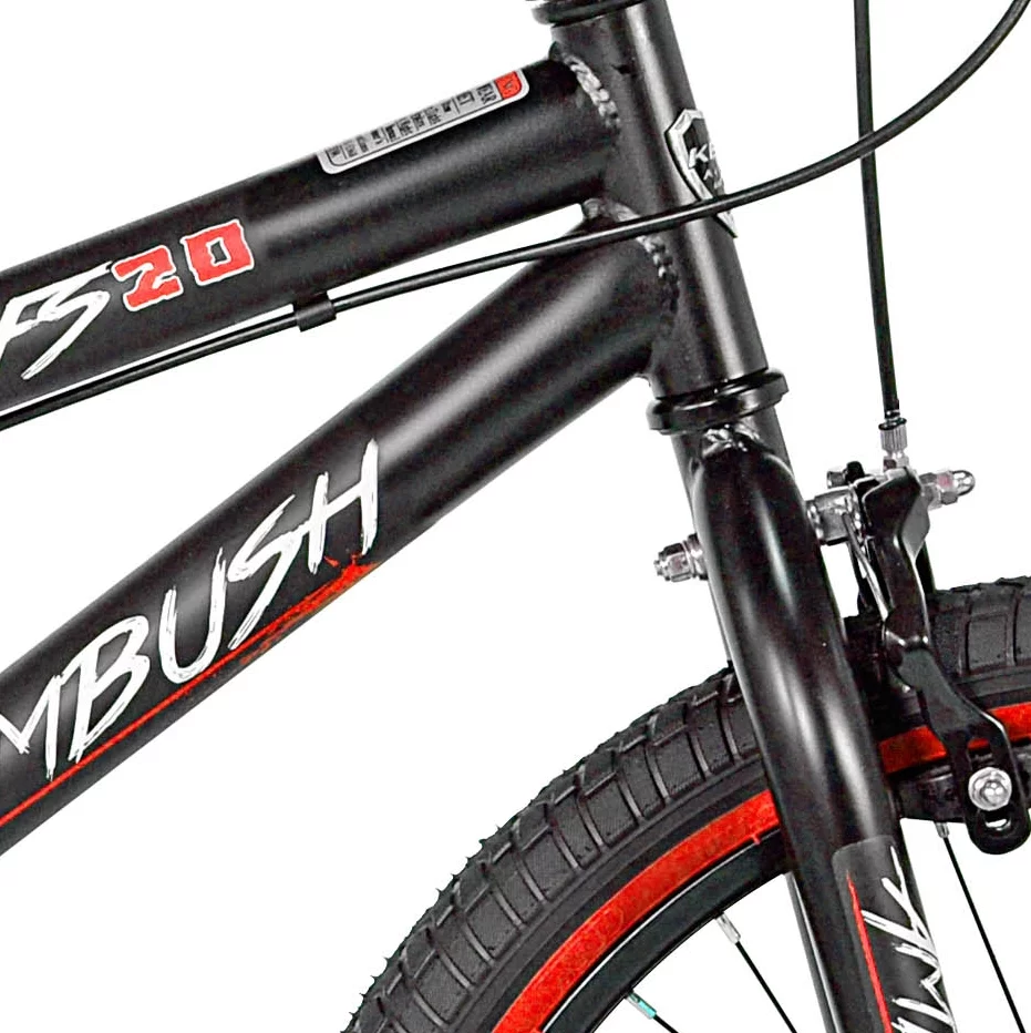 Kent 20 In. Ambush Boy's BMX Bike, Black with Blue and white accents - Womvr