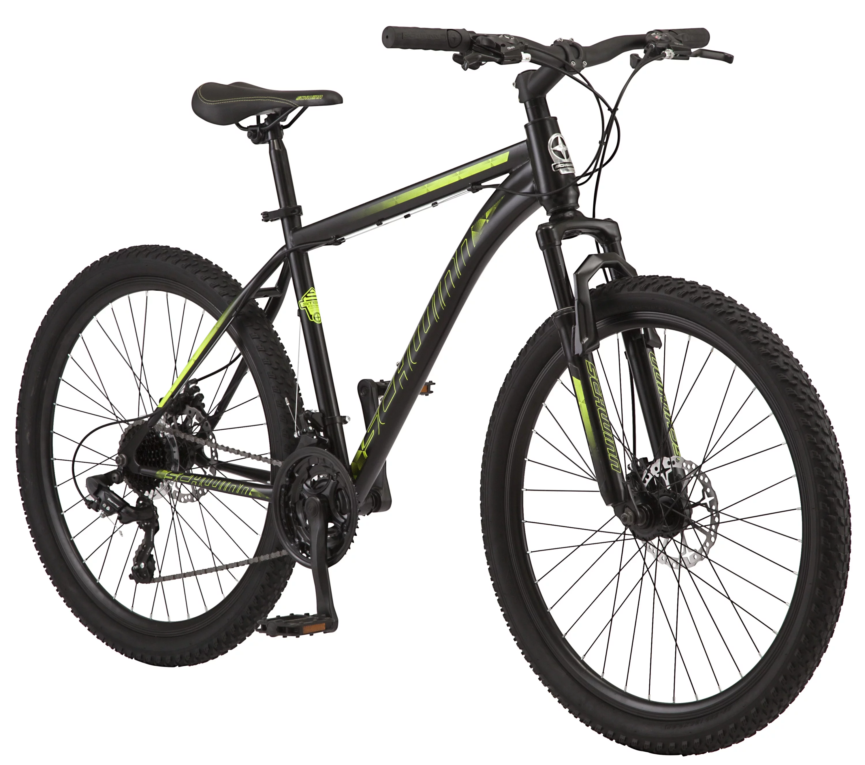 Schwinn Sidewinder Mountain Bike, 26-inch wheels, 21 speeds, black, mens style - Womvr