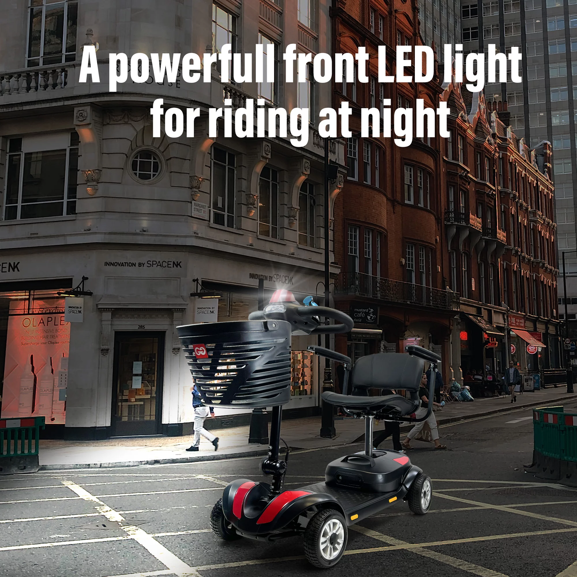 Mobility Scooters, 30 Miles Powered Mobility Scooter for Adults with Super Seat, 30AH - Womvr